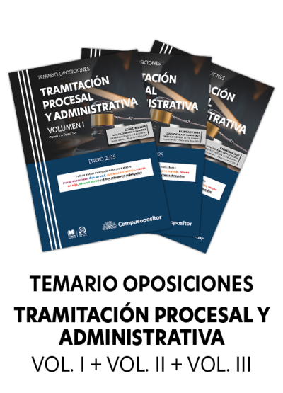 Temario para las oposiciones de Tramitación procesal y administrativa 2025