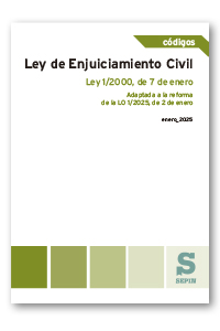 Ley de Enjuiciamiento Civil. Ley 1/2000, de 7 de enero