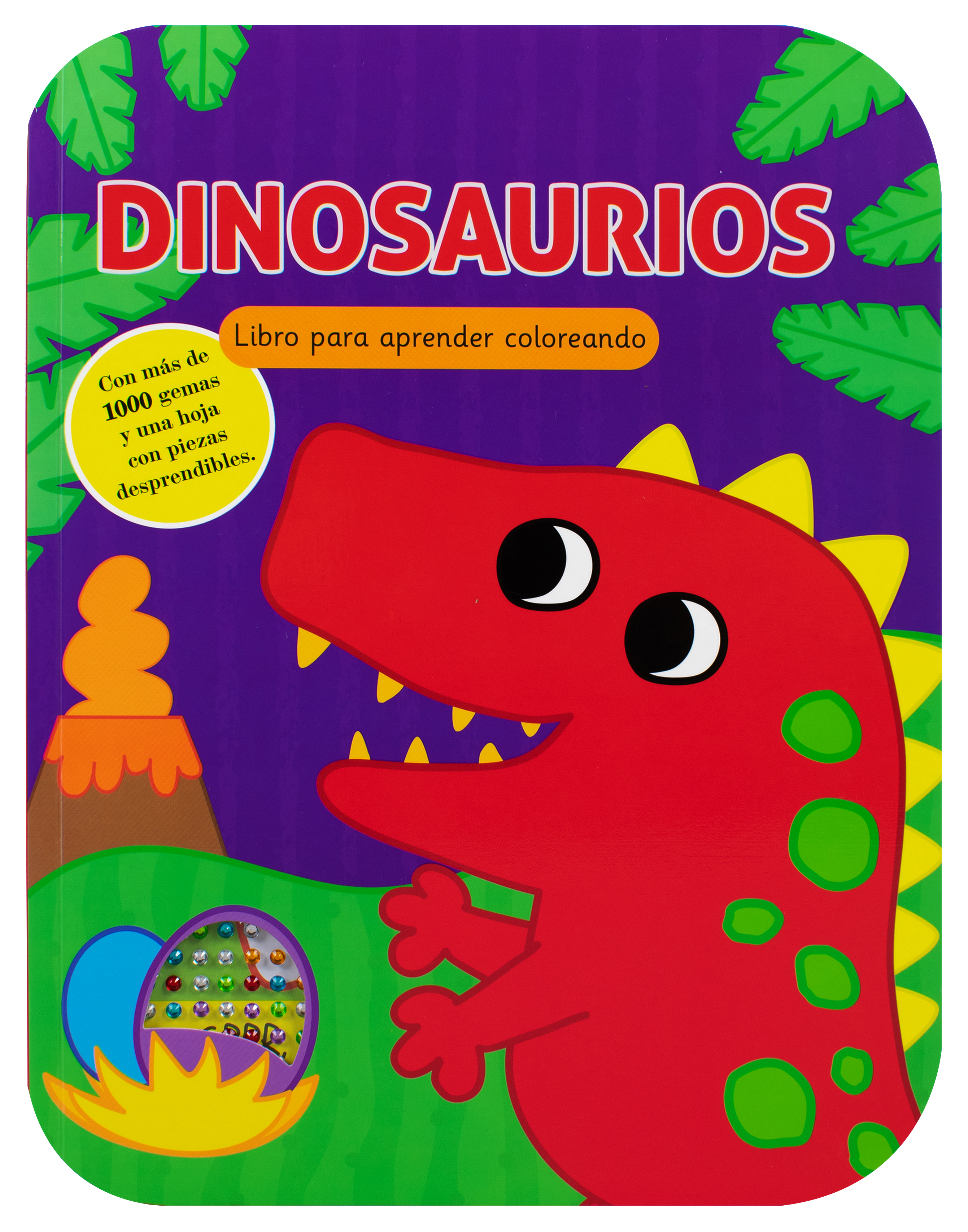 Libro de actividades para aprender coloreando: Dinosaurios