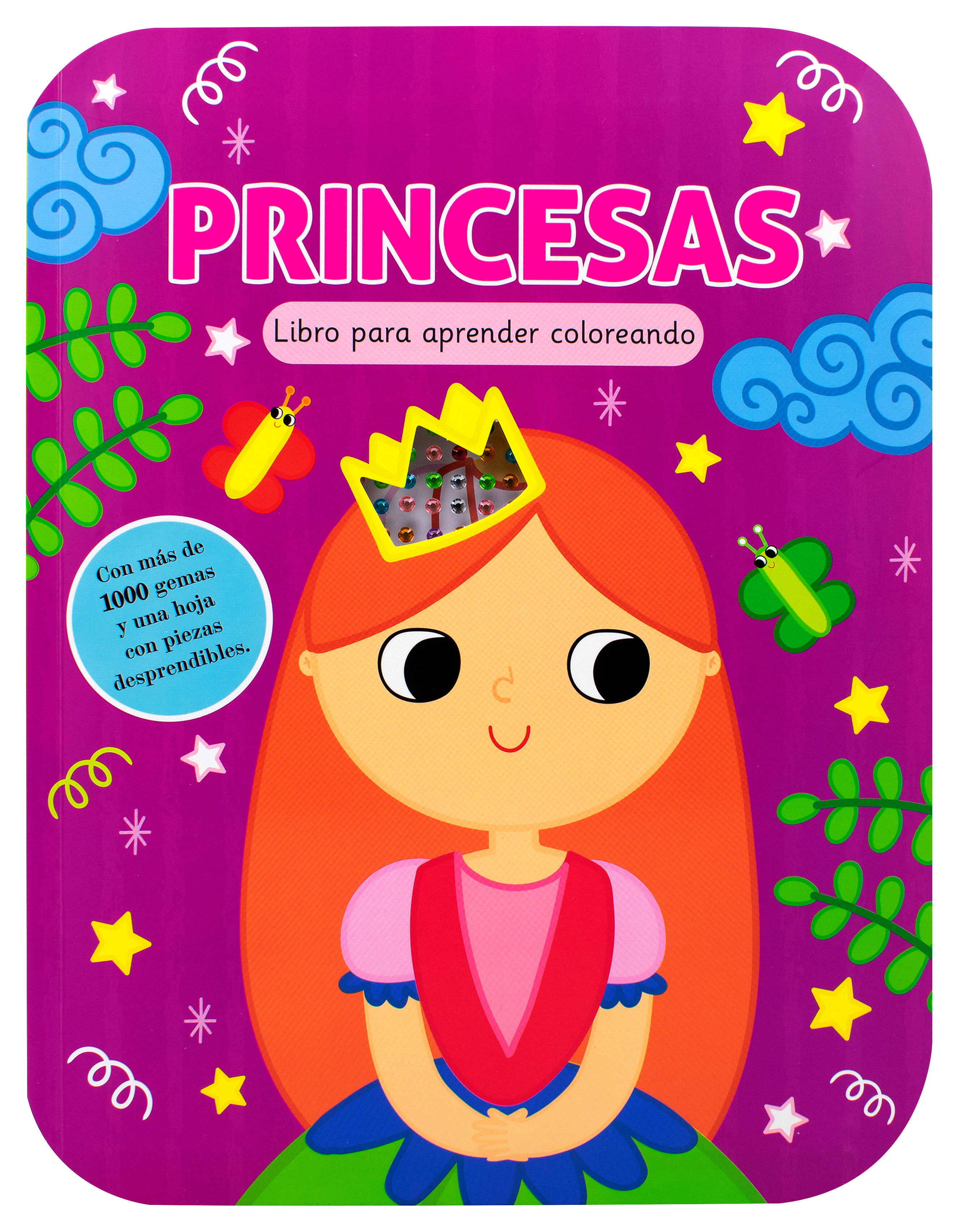 Libro de actividades para aprender coloreando: Princesas