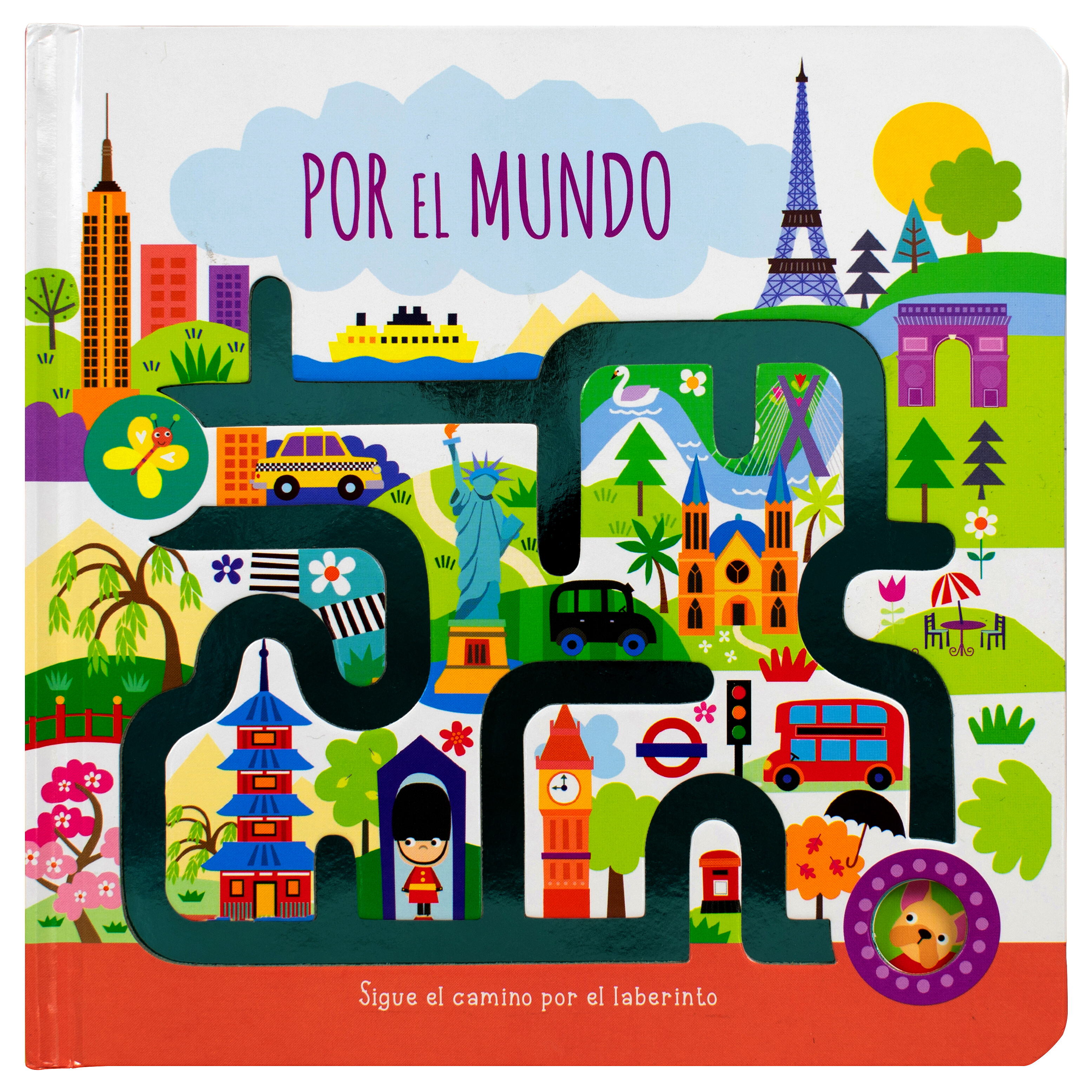 Libro infantil: Sigue el camino por el laberinto: Por el mundo