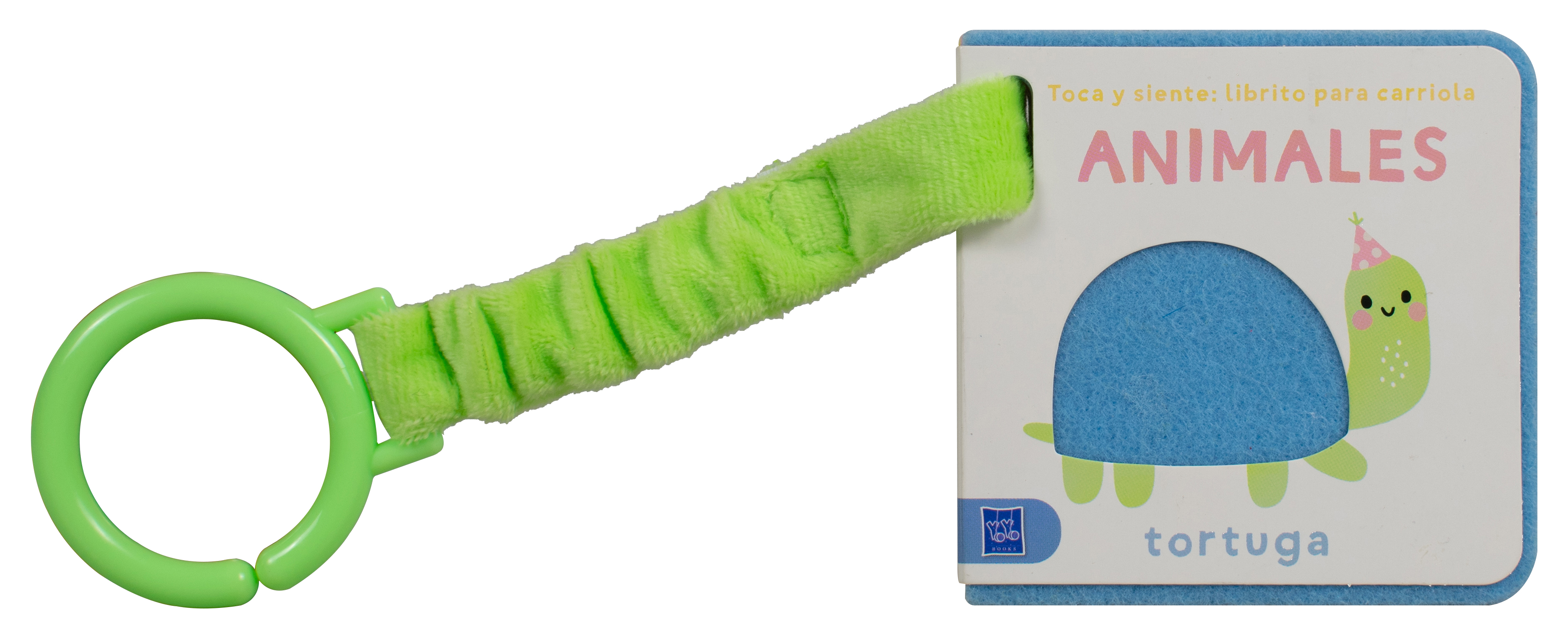 Libro para bebés: Toca y siente: Librito para carriola animales