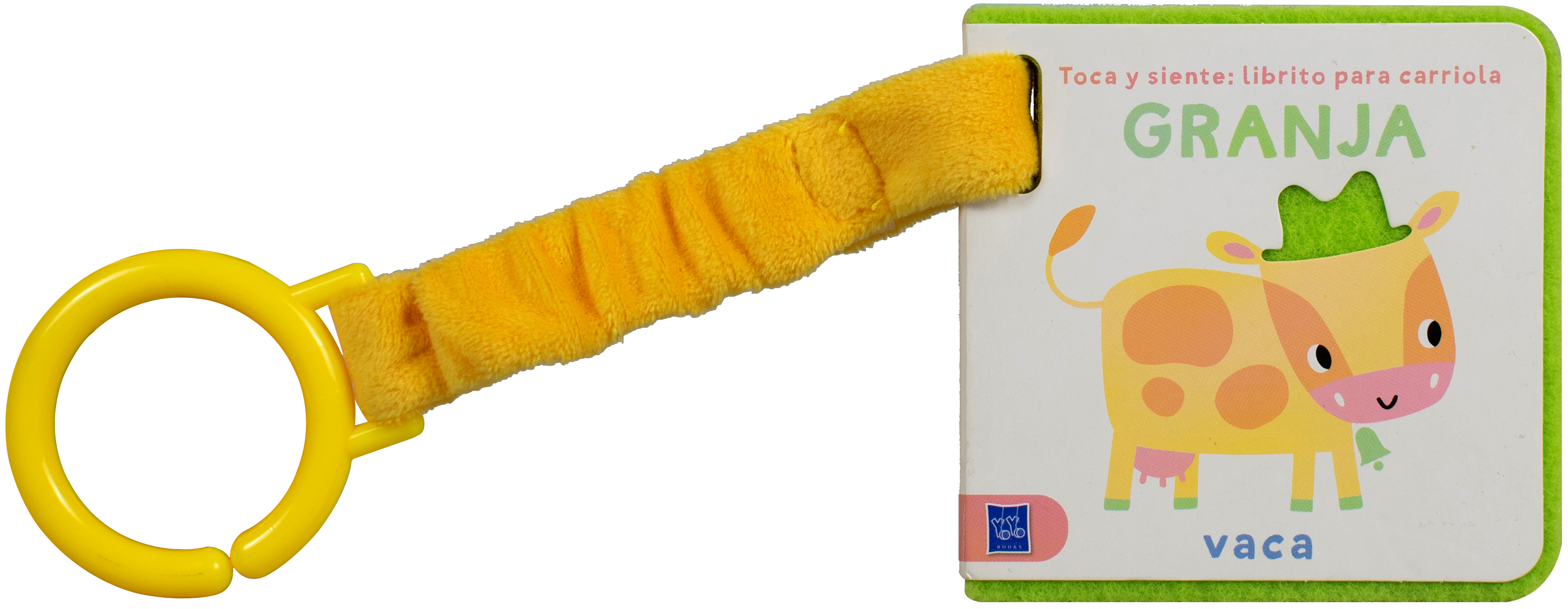 Libro para bebés: Toca y siente: Librito para carriola granja
