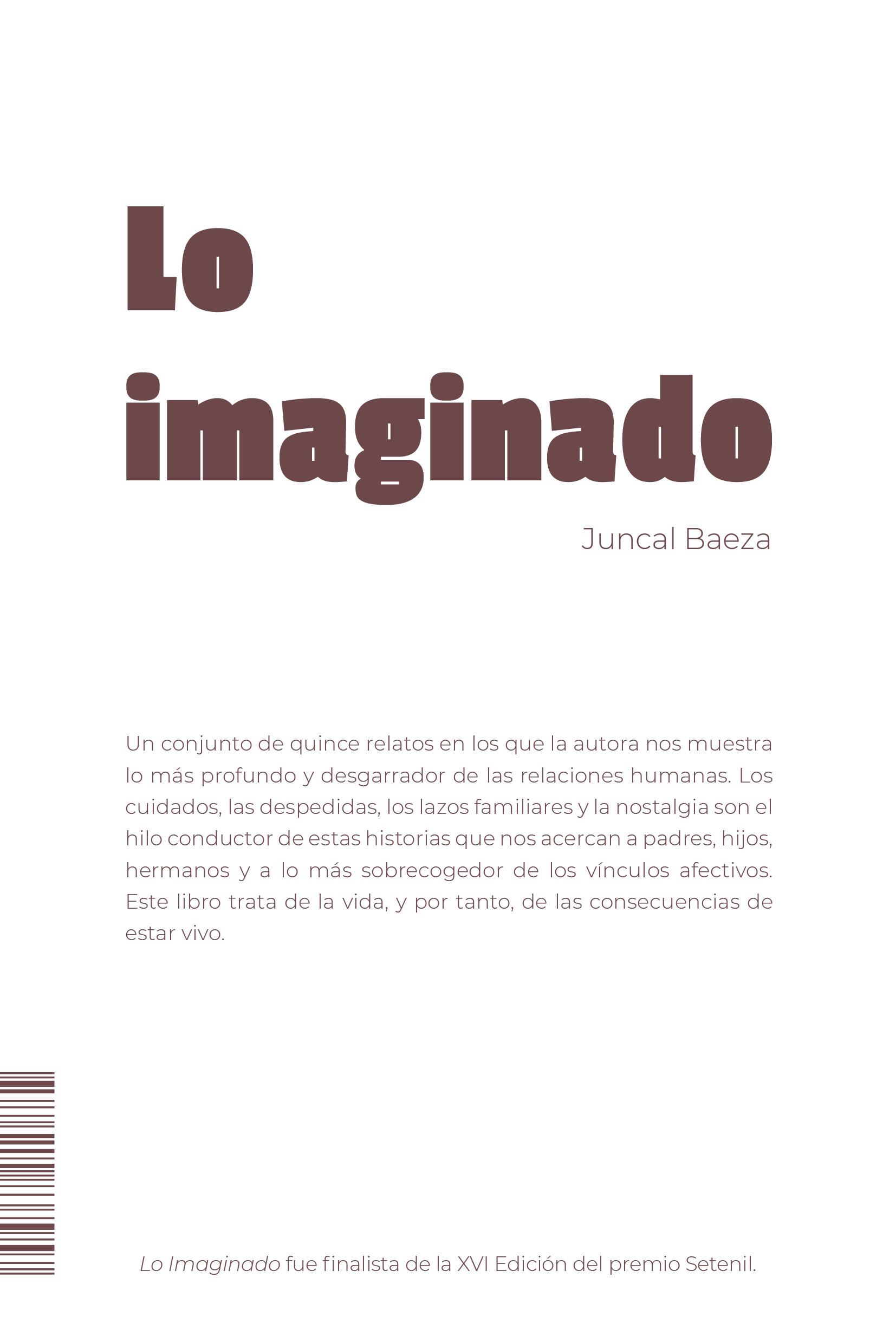 Lo imaginado. (Nueva edición)