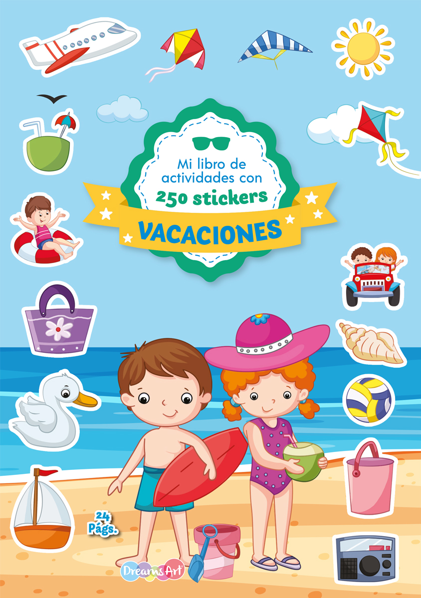 Mi libro de actividades con 250 stickers: Vacaciones
