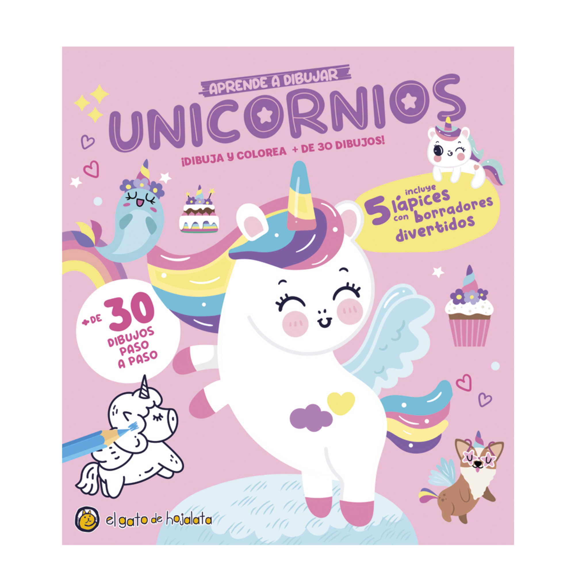 Lápices y gomitas : Aprende a dibujar unicornios