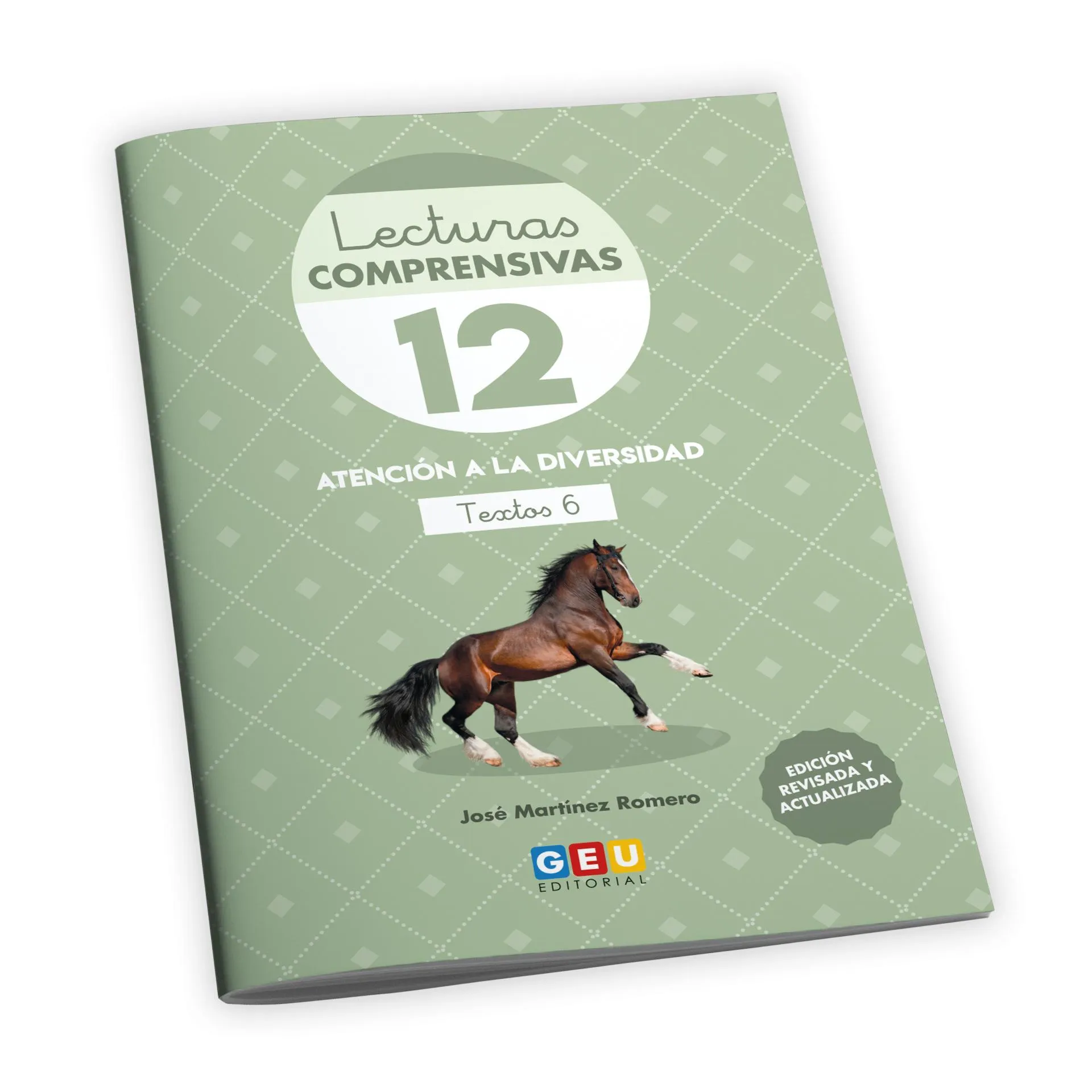 Lecturas comprensivas 12. Cuaderno de refuerzo escolar. 3º de primaria I Ejercicios de comprensión lectora. Ortografía y gramática. Textos narrativos. Pauta cuadrícula I Editorial GEU.
