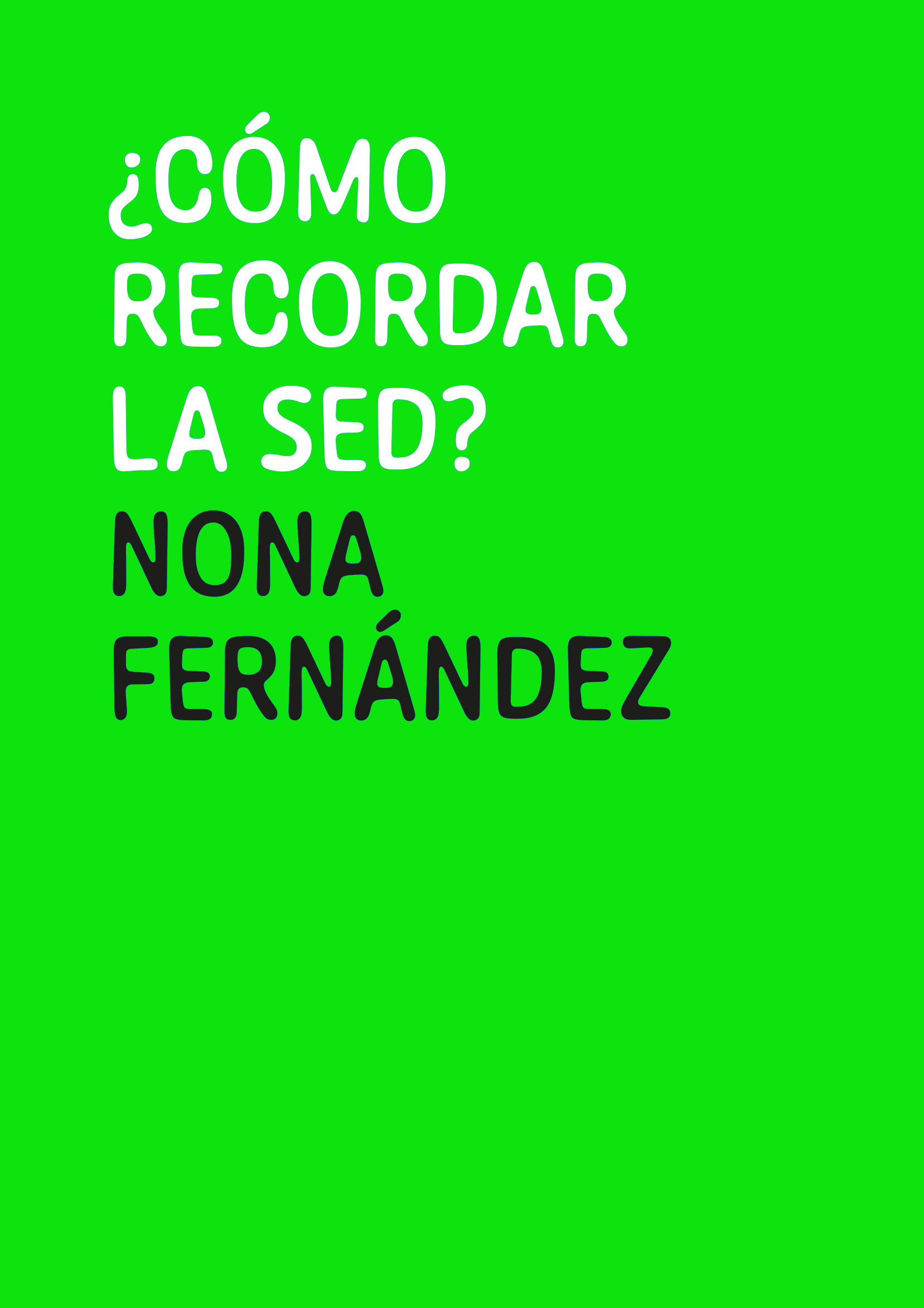 ¿Cómo recordar la sed?