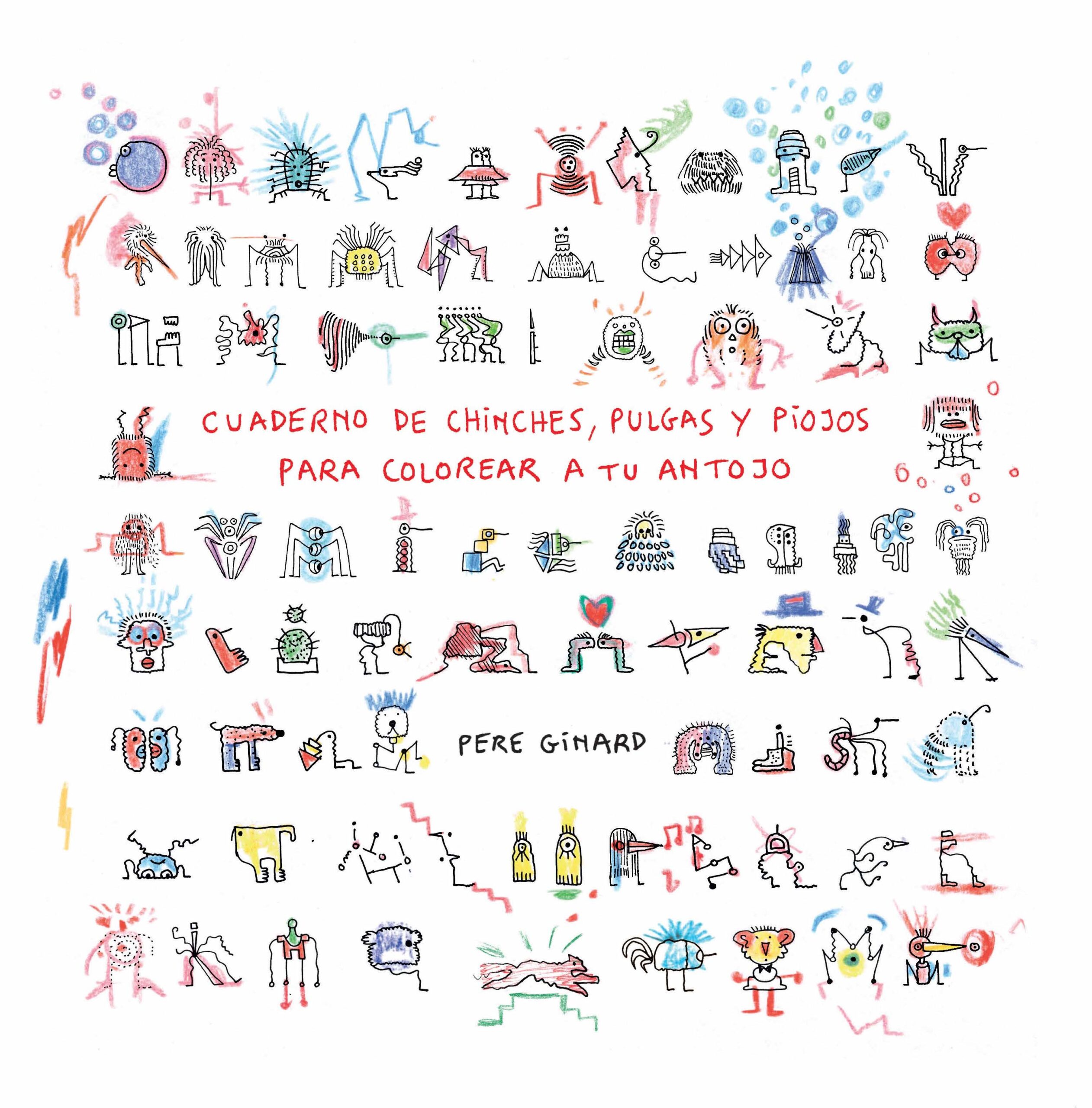 Cuaderno de chinches, pulgas y piojos para colorear a tu antojo