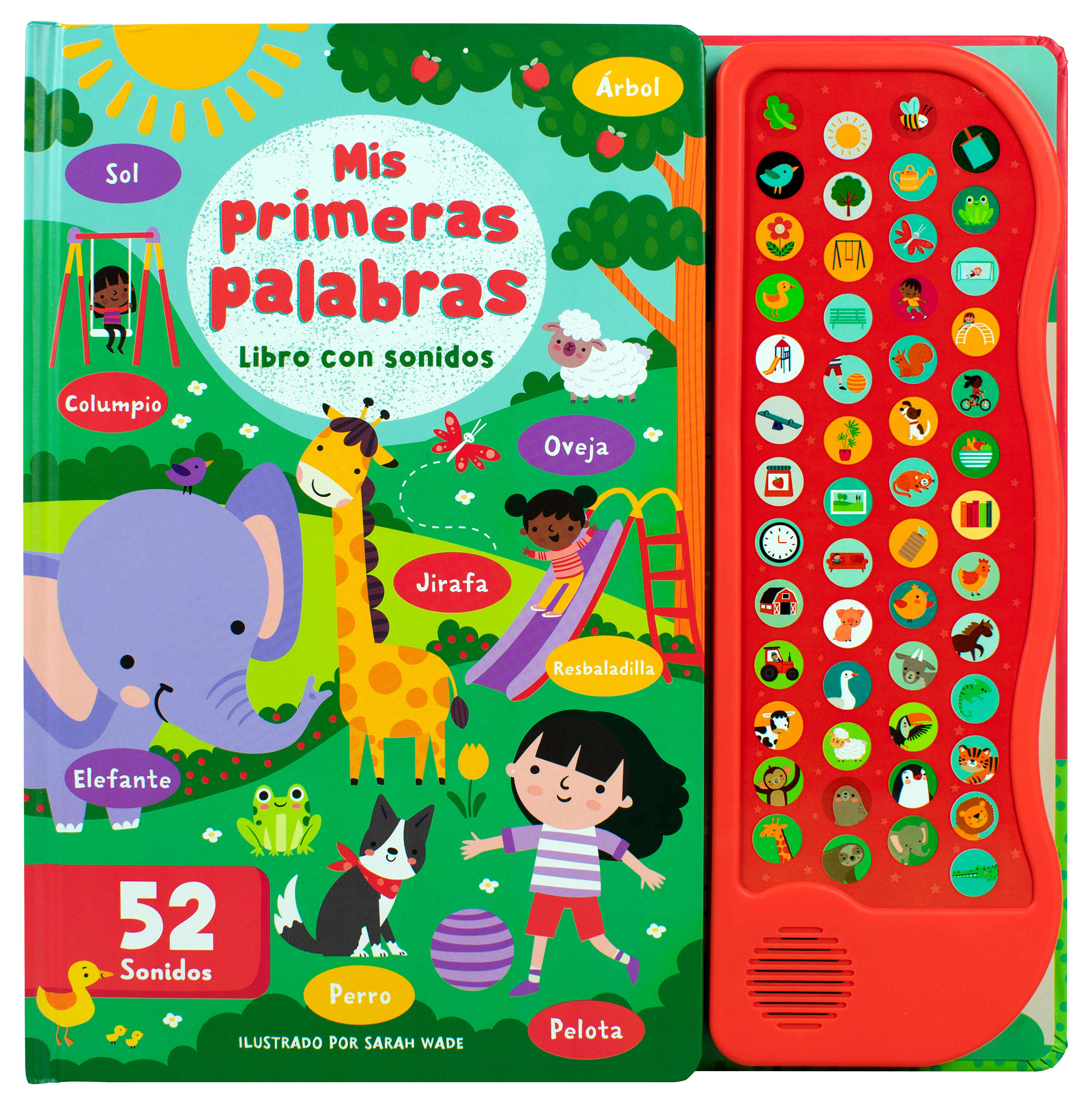 Libro infantil con botones: 52 sonidos: Mis primeras palabras