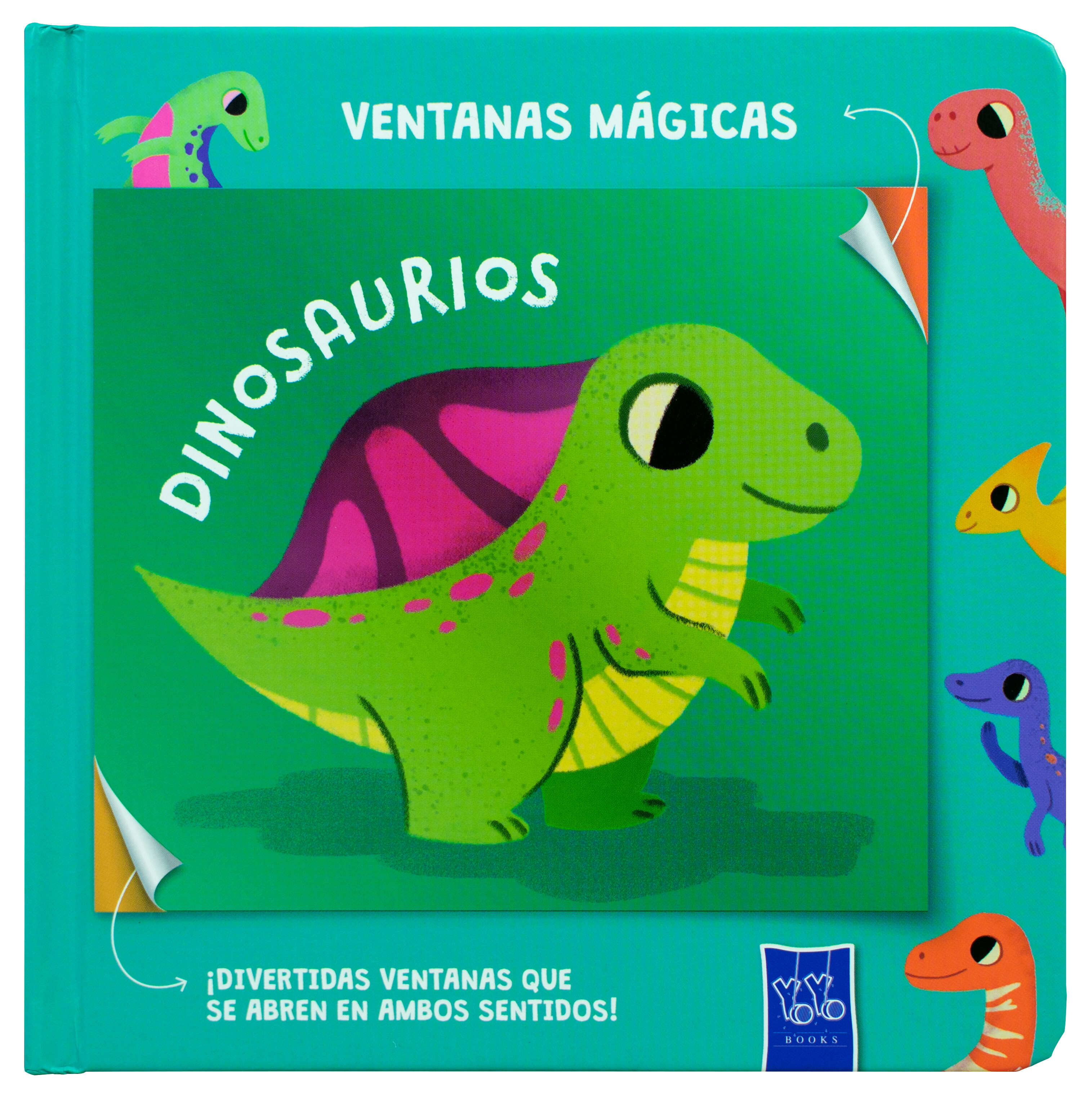 Libro infantil con ventanas: Ventanas mágicas: Dinosaurios
