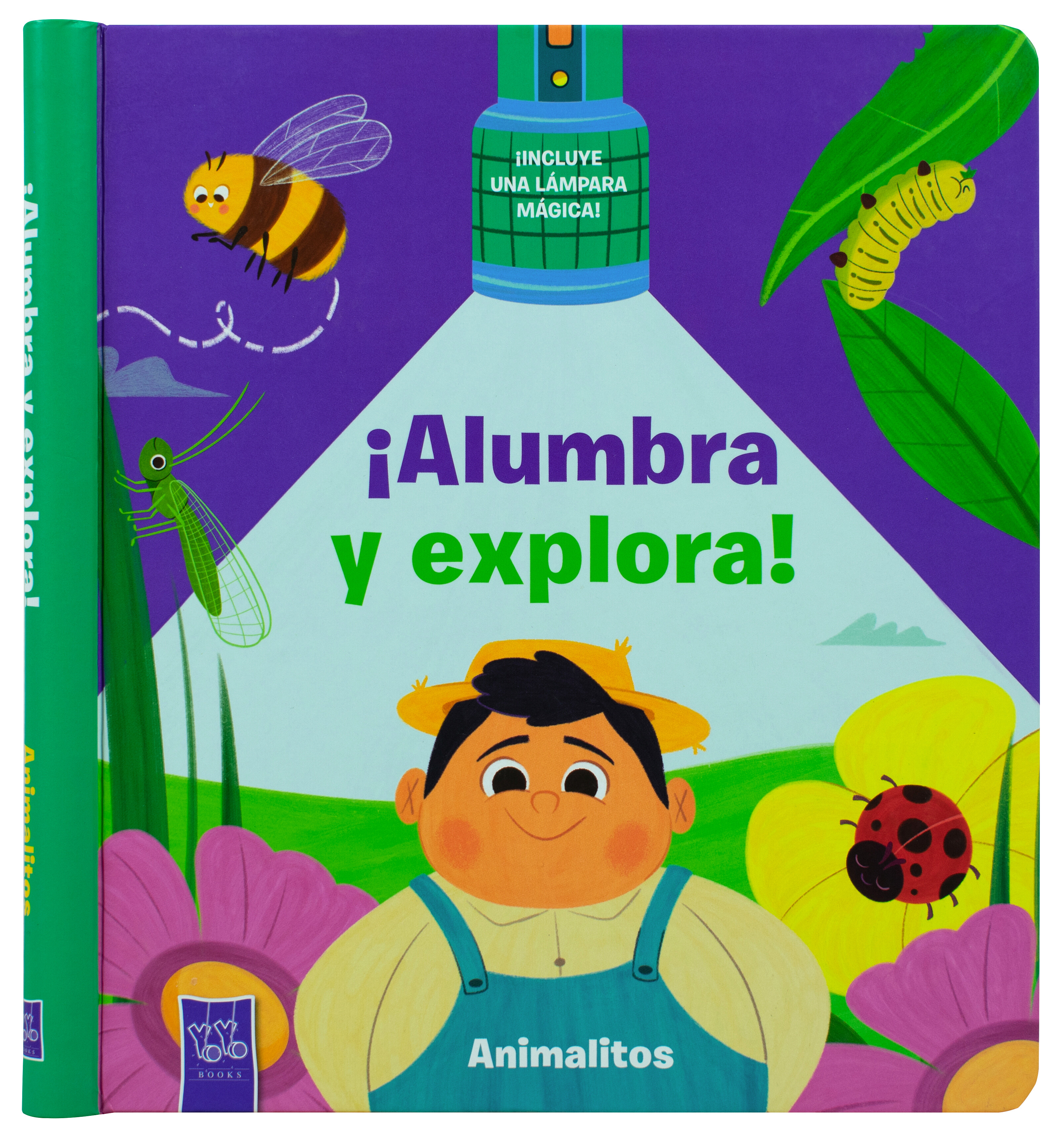 Libro infantil: ¡Alumbra y explora!: Animalitos
