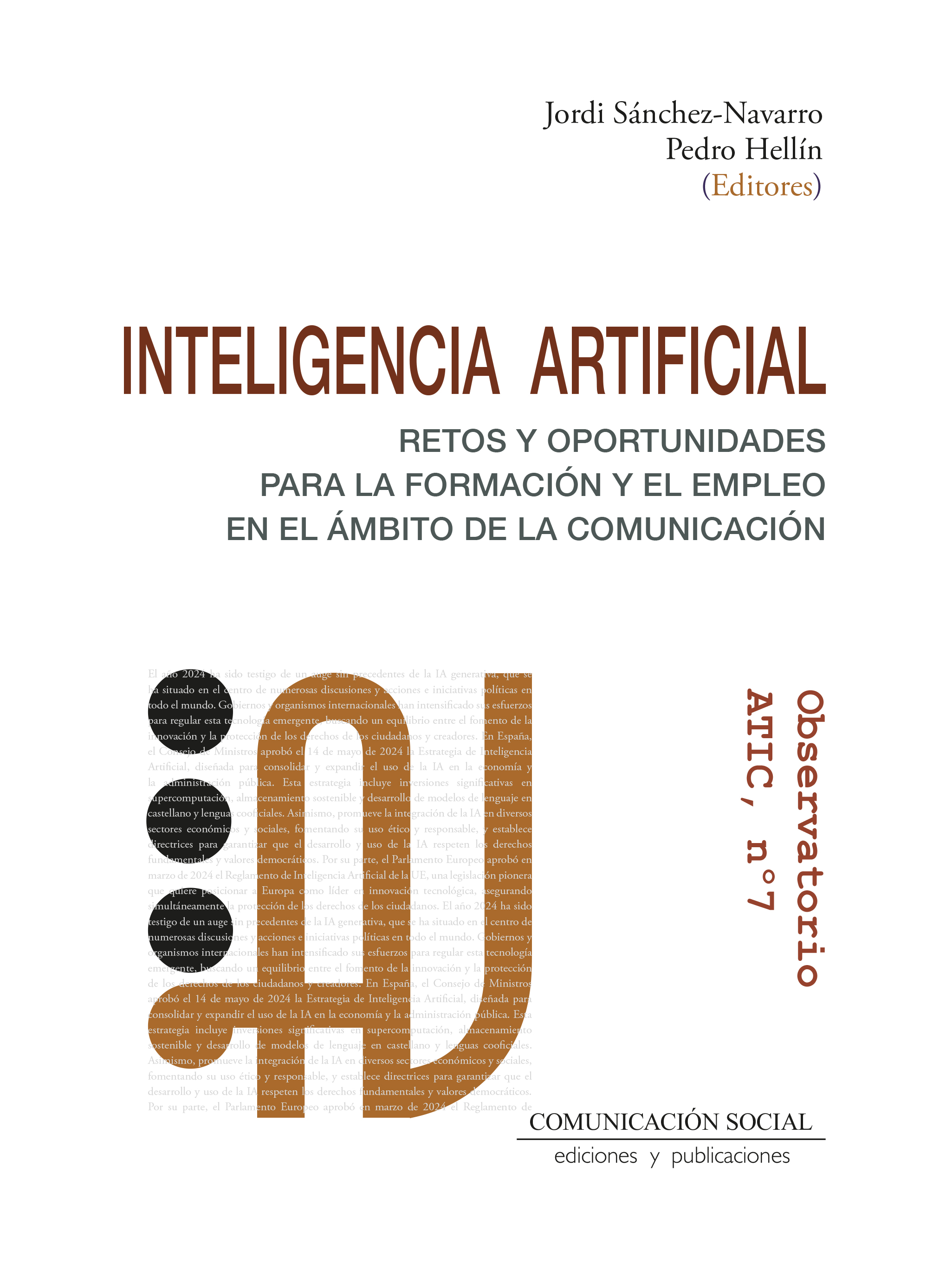 Inteligencia Artificial: retos y oportunidades para la formación y el empleo en el ámbito de la comunicación