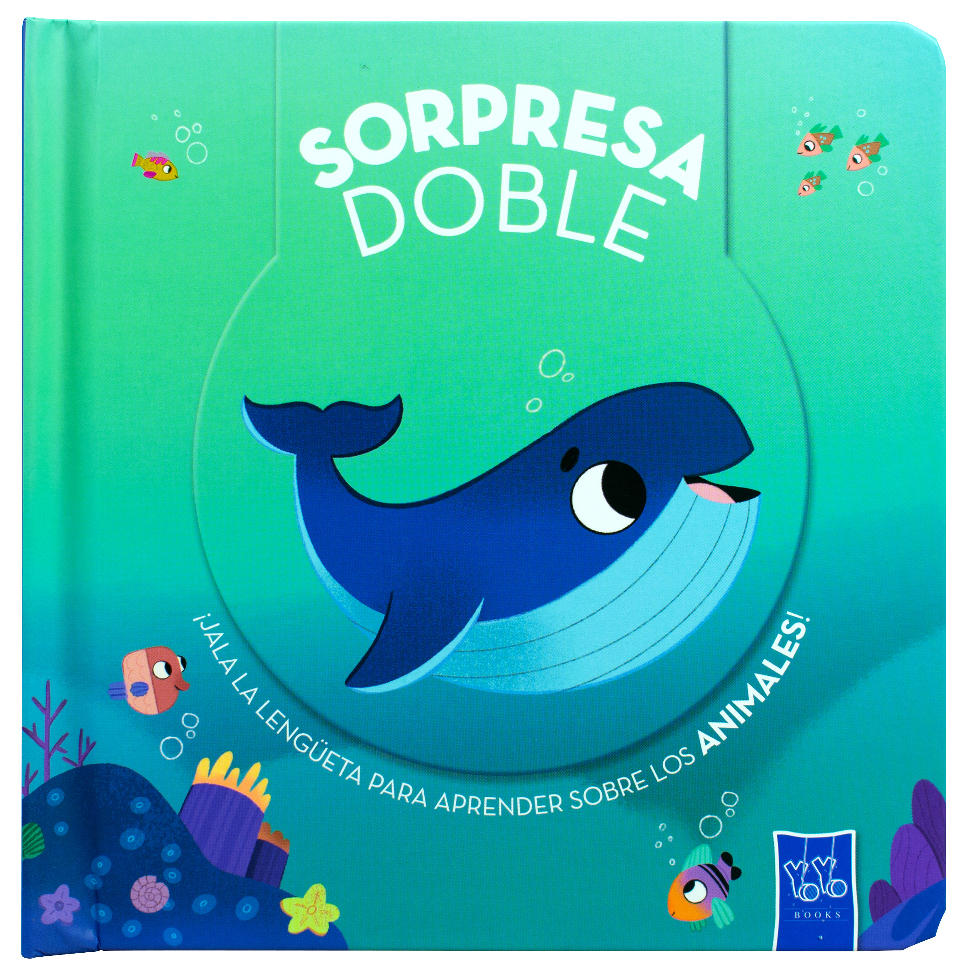 Libro infantil con lengüeta: Sorpresa doble: Animales