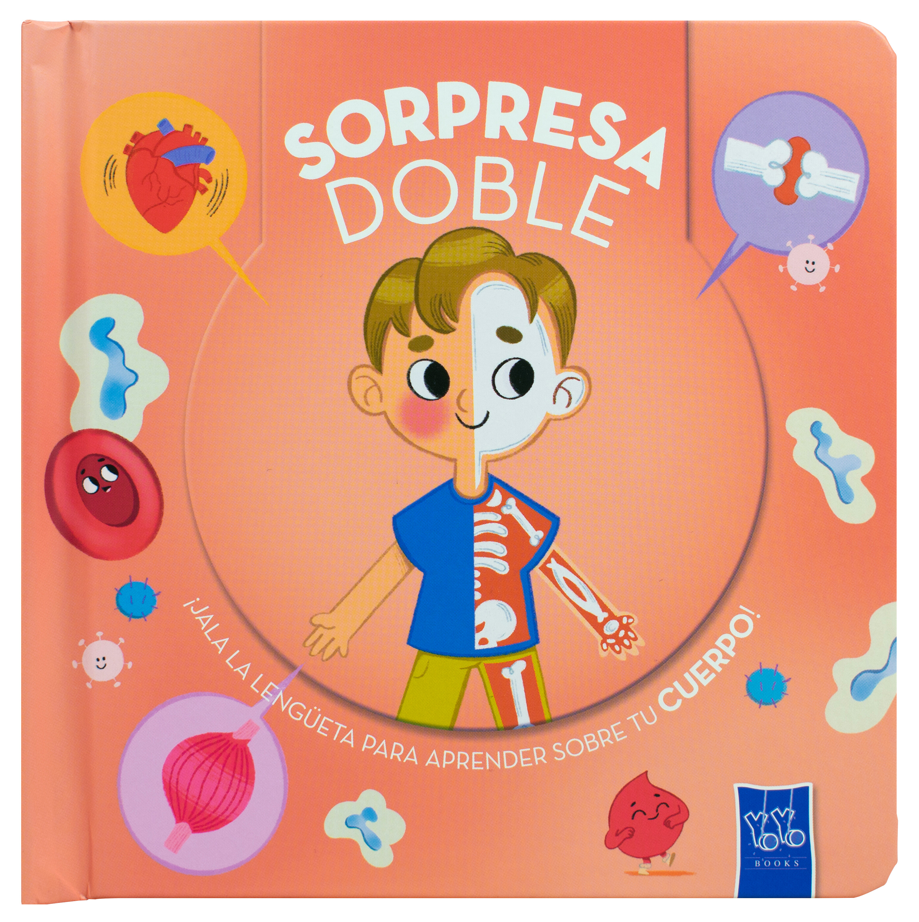 Libro infantil con lengüeta: Sorpresa doble: Cuerpo
