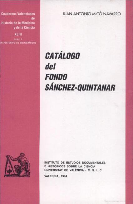 Catálogo del fondo Sánchez-Quintanar