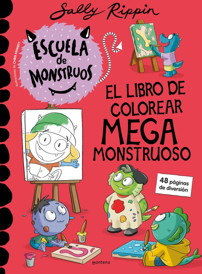 Escuela de Monstruos - El libro de colorear mega monstruoso