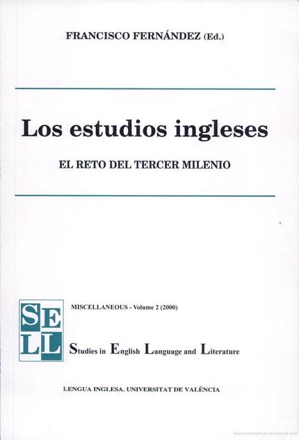 Los estudios ingleses. El reto del tercer milenio