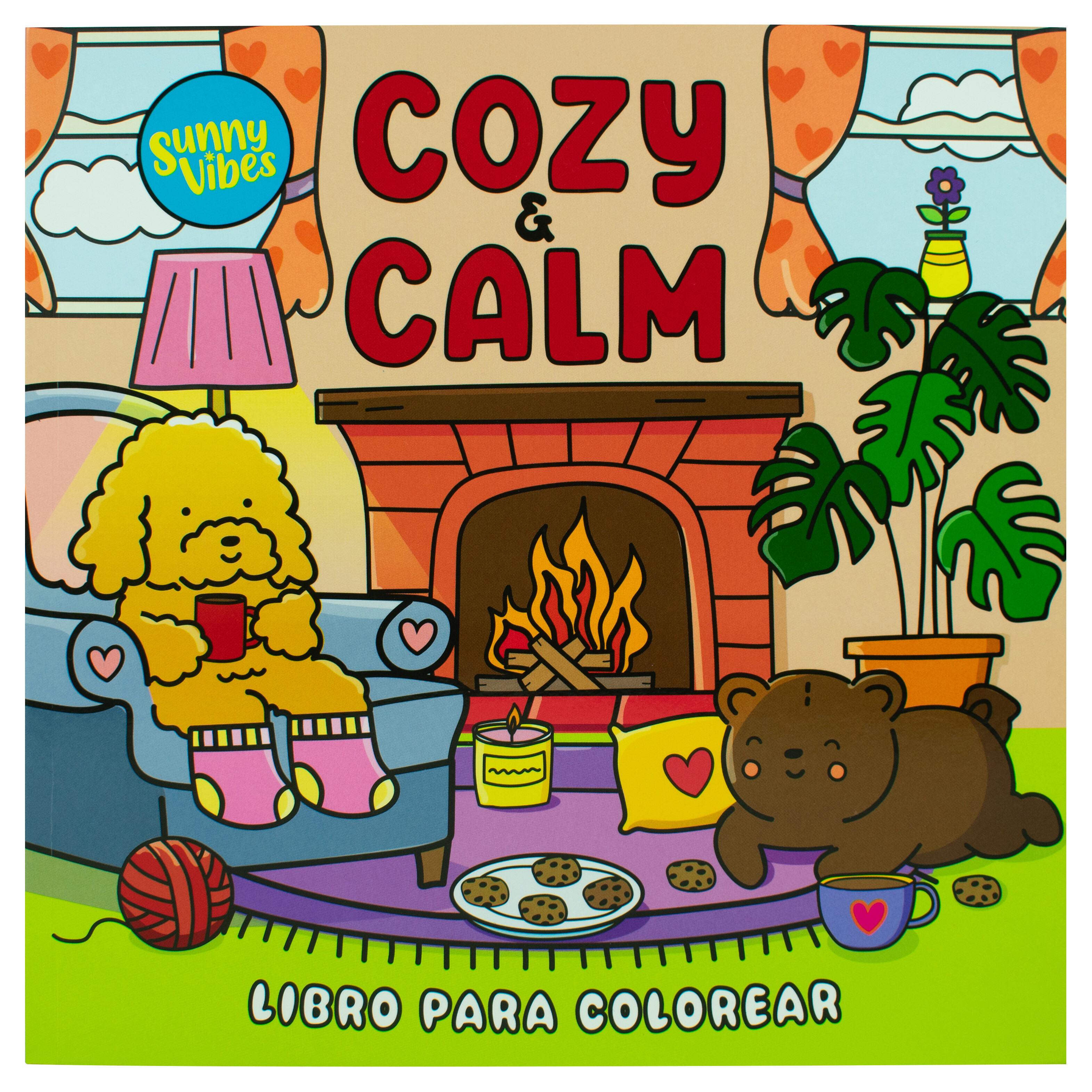 Libro para colorear: Sunny Vibes: Cozy & Calm