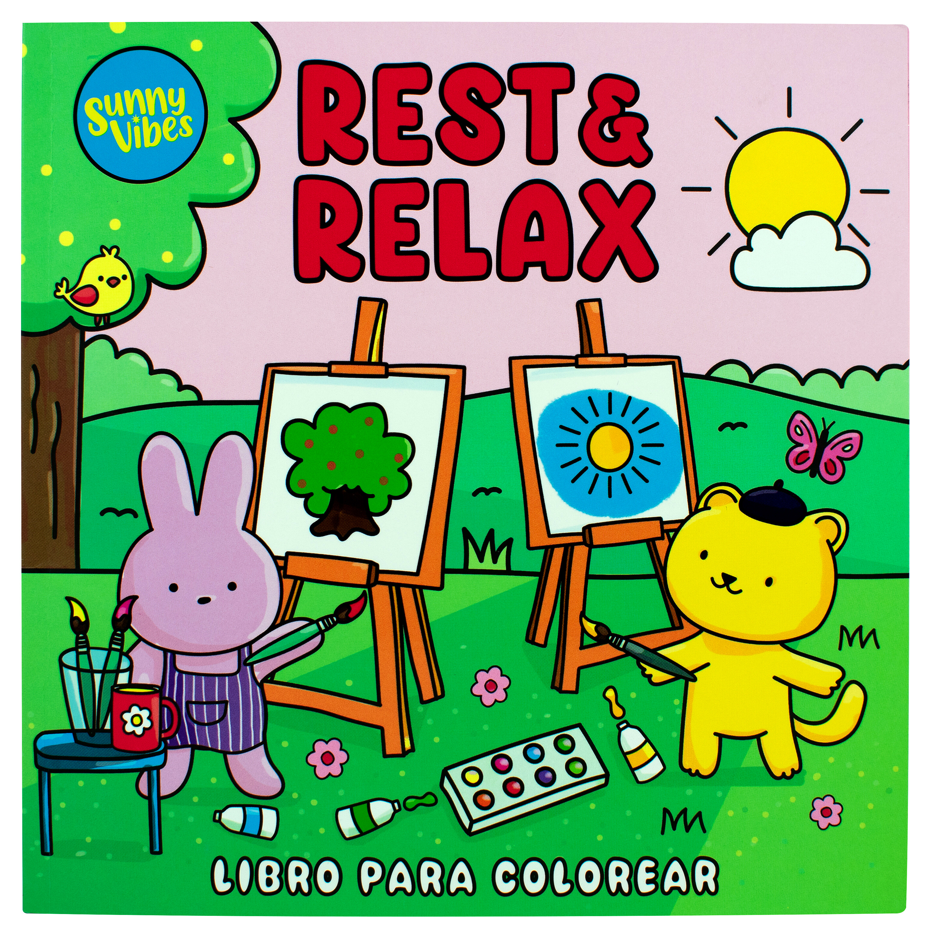 Libro para colorear: Sunny Vibes: Rest & Relax