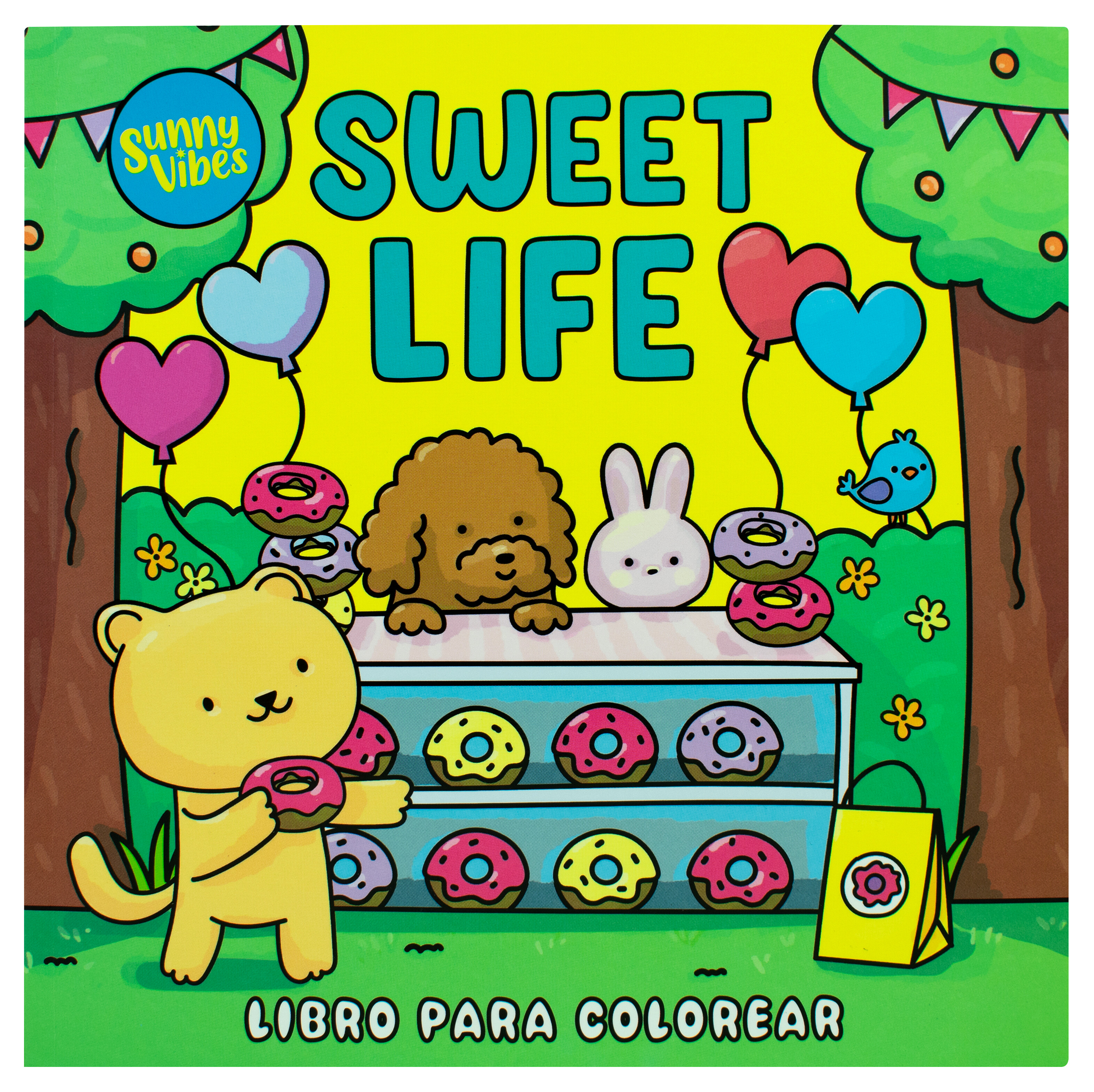 Libro para colorear: Sunny Vibes: Sweet Life