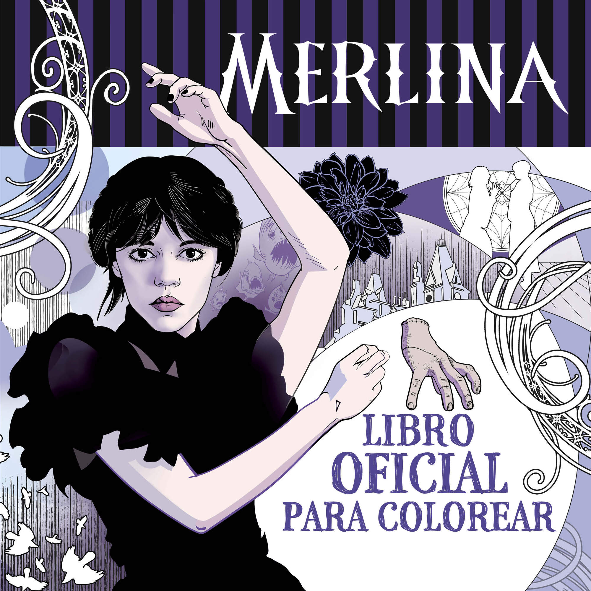Miércoles Addams. Libro oficial para colorear