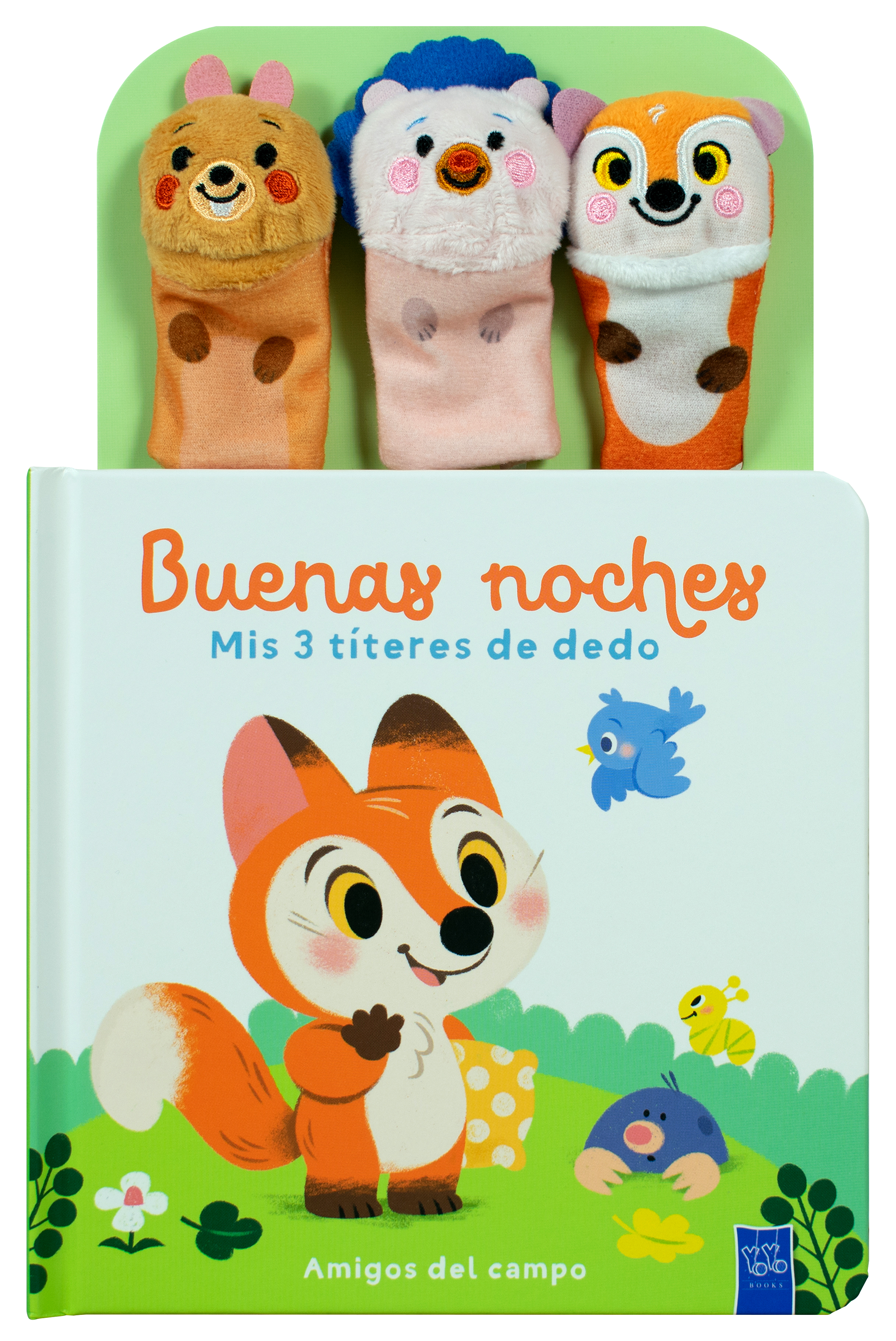 Cuento infantil: Buenas noches mis 3 títeres de dedo: Amigos del campo