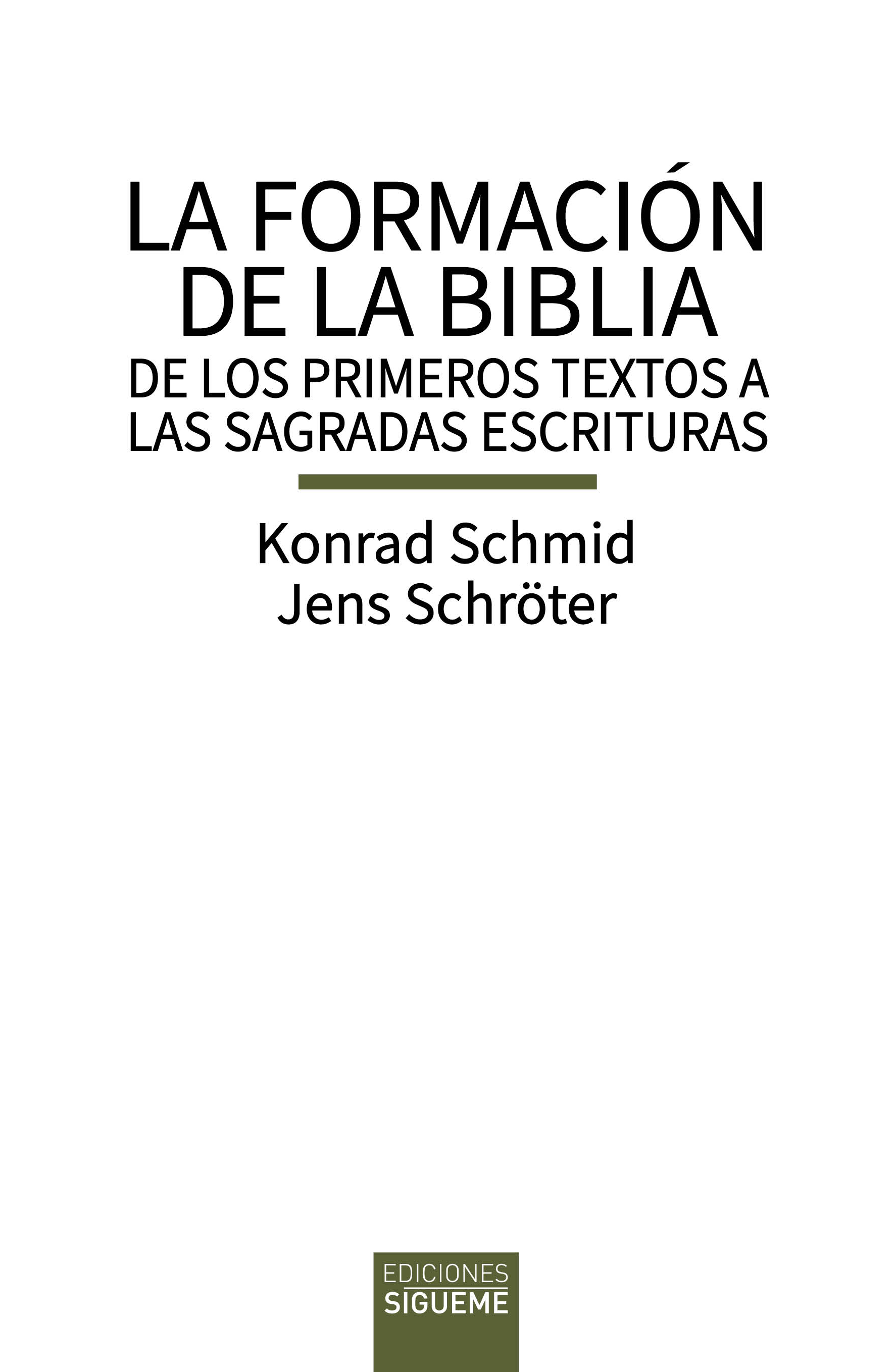 La formación de la Biblia