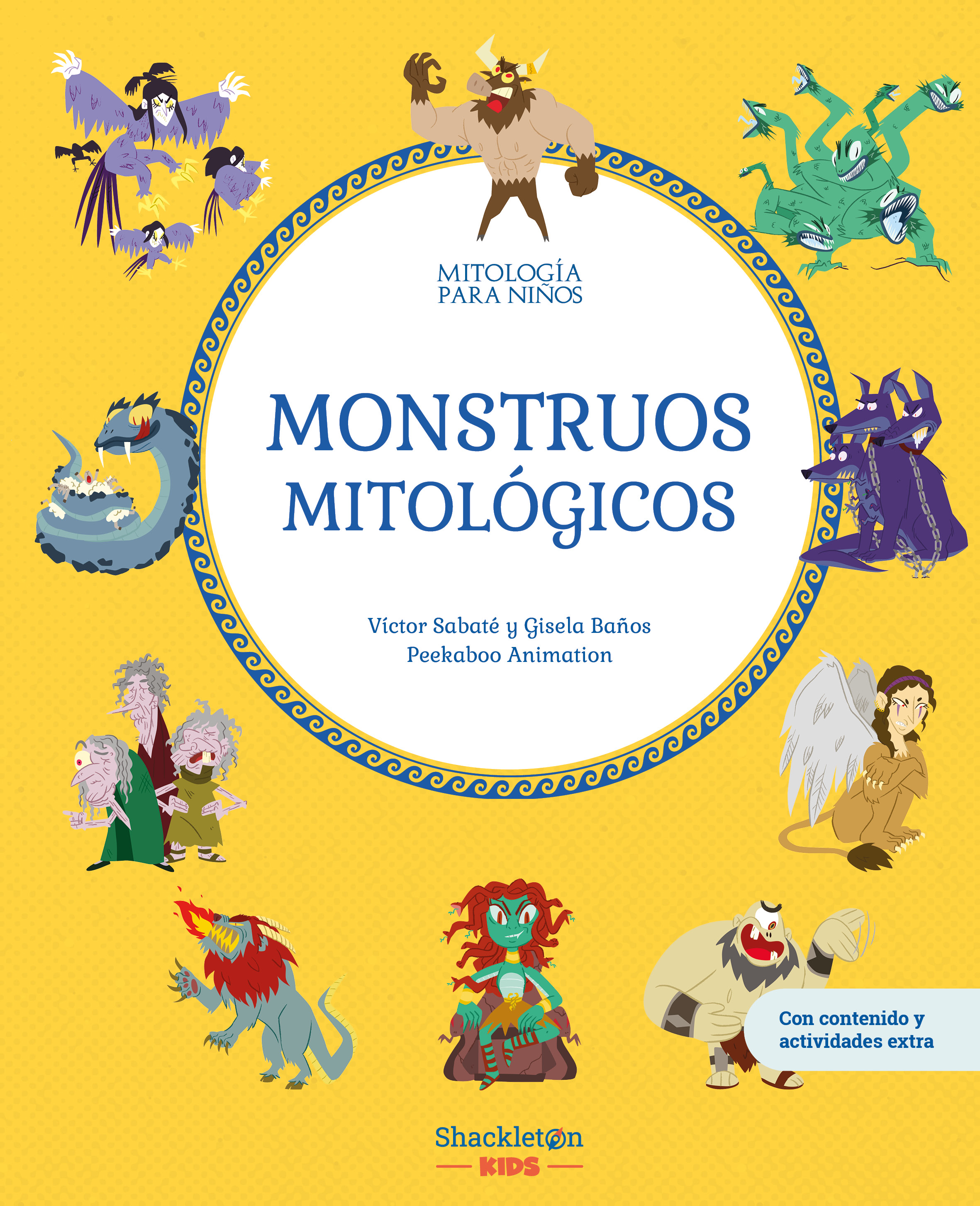 Monstruos mitológicos | Libro infantil con juegos y actividades extra | Descubre el maravilloso mundo de la mitología griega, en una colección de divertidos libros infantiles