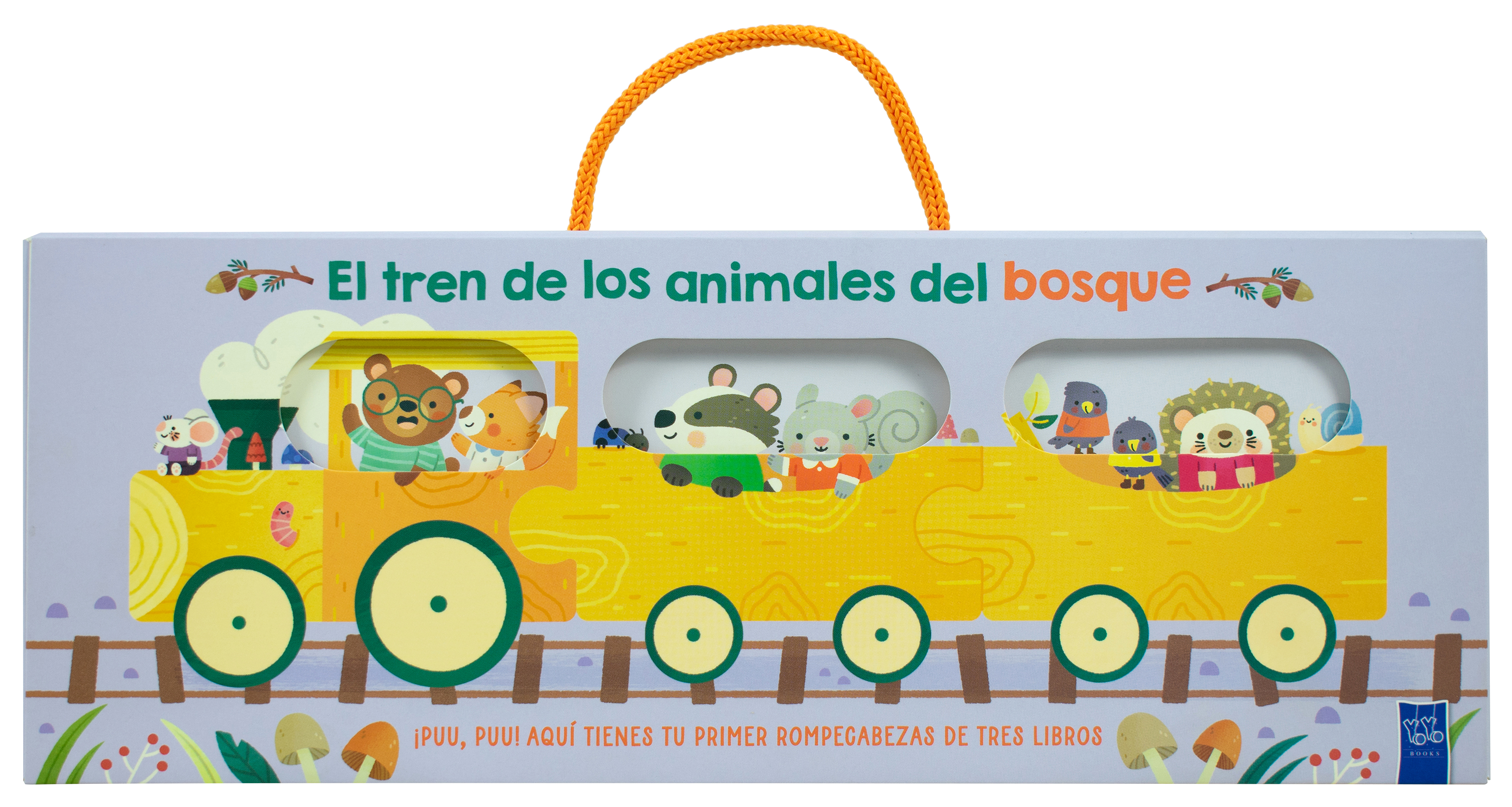 Libro para bebés: El tren de los animales del bosque
