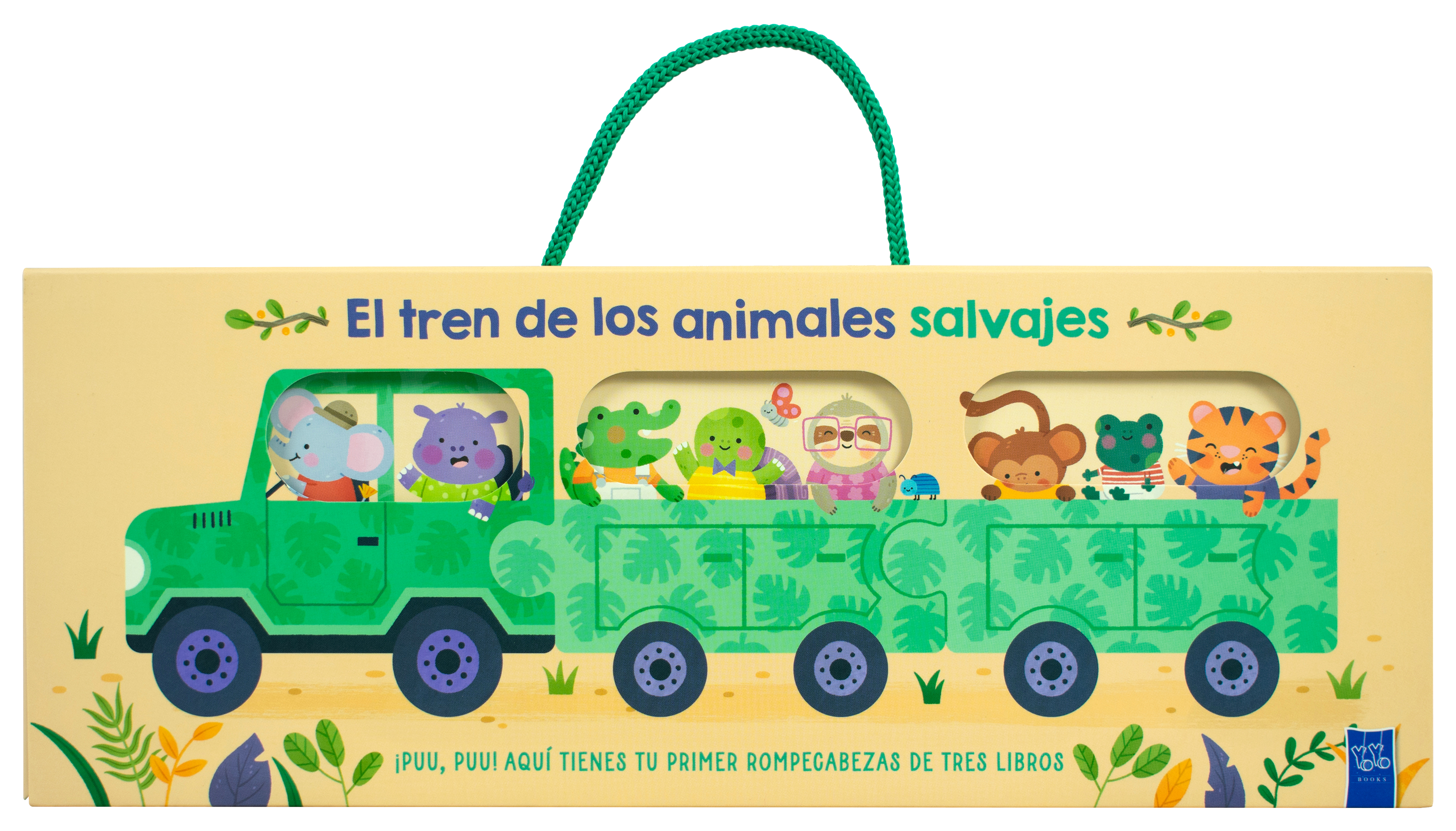 Libro para bebés: El tren de los animales salvajes