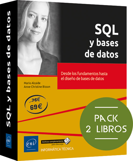 SQL y bases de datos - Packs de 2 libros: Desde los fundamentos hasta el diseño de bases de datos
