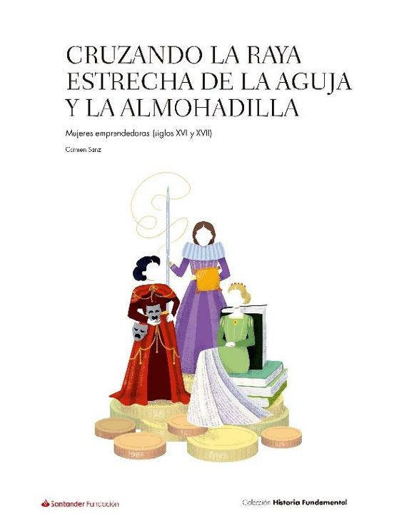 Cruzando la raya estrecha de la aguja y la almohadilla