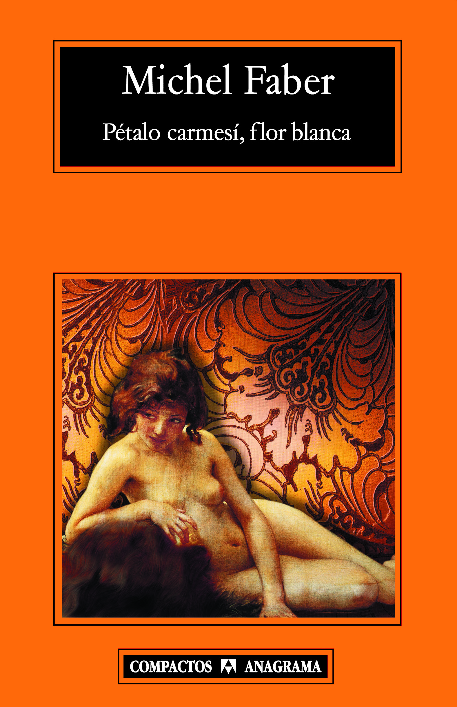 Pétalo carmesí, flor blanca