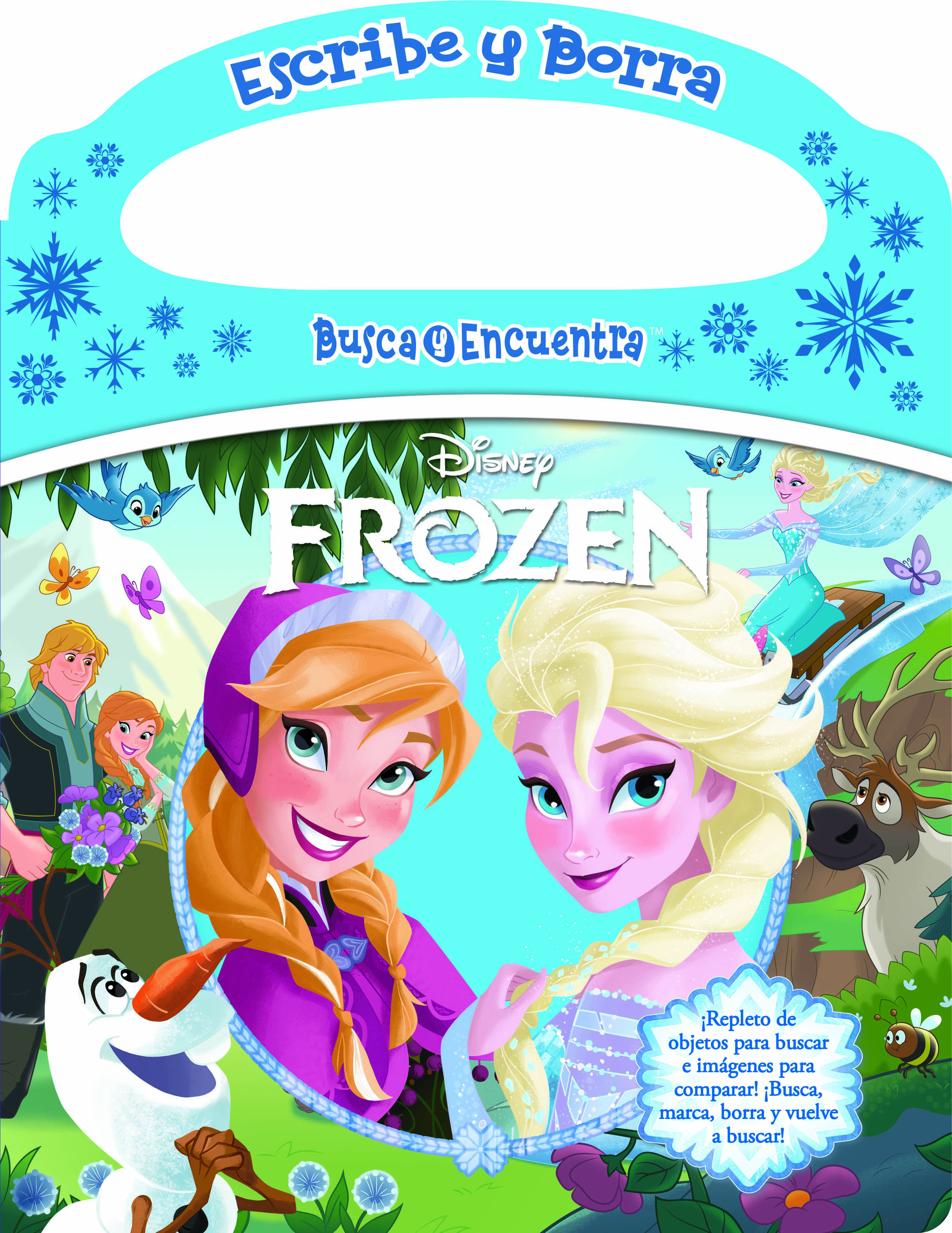 DISNEY FROZEN: ELSA, ANNA, OLAF, Y MAS! ESCRIBE Y BORRA, BUSCA Y ENCUENTRA - LIBRO DE ACTIVIDAD - PI KIDS