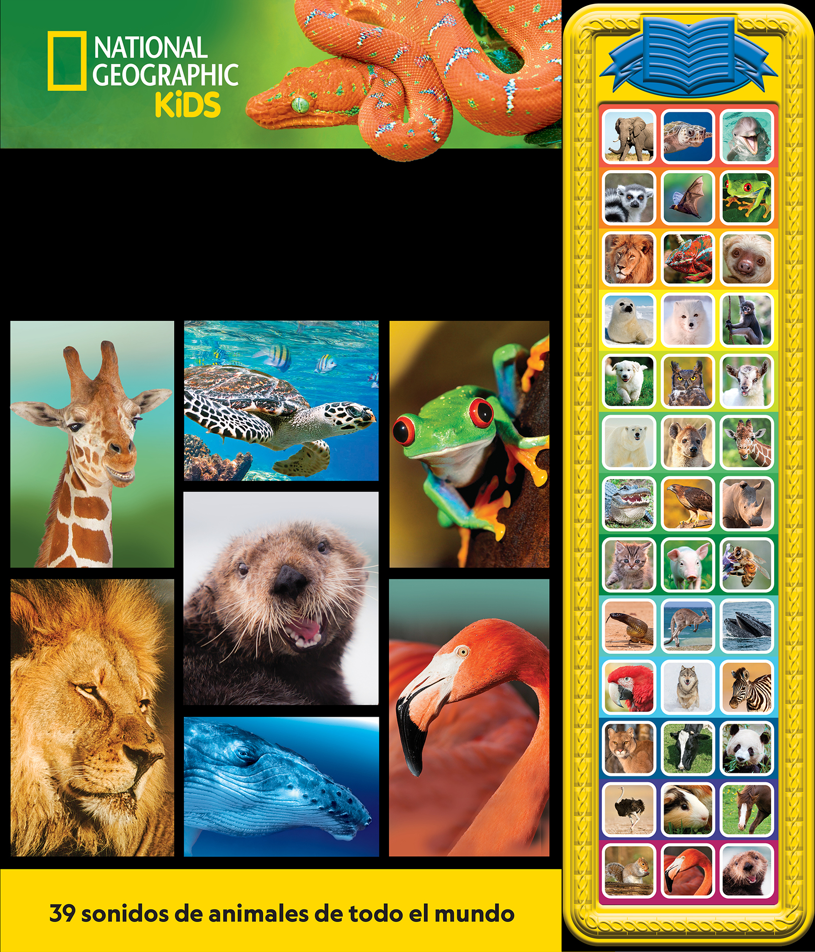 NATIONAL GEOGRAPHIC KIDS - TESORO DE CUENTOS CON SONIDOS - LIBRO CON 39 BOTONES DE SONIDOS Y  CUENTOS DE ANIMALES DE TODO EL MUNDO  - PI KIDS