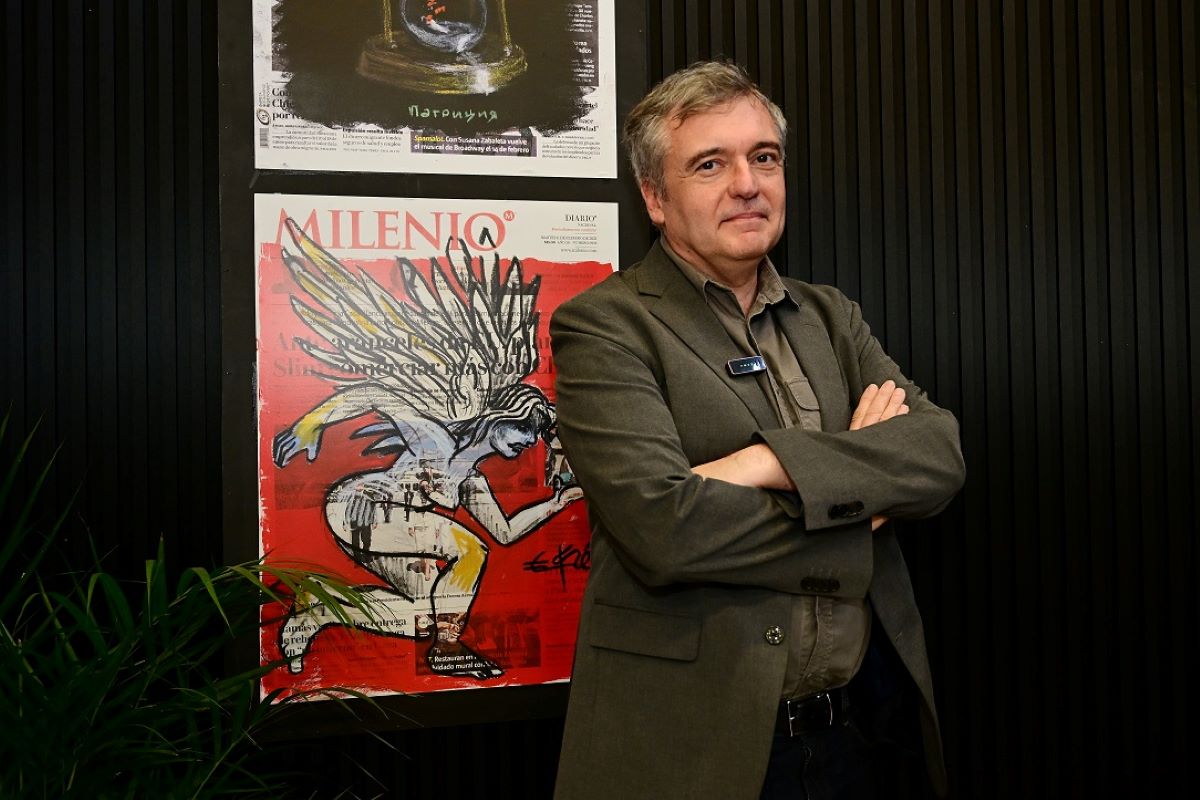 Xavi Ayén y los libros épicos de ganadores del Nobel. Foto: Sandra Bautista