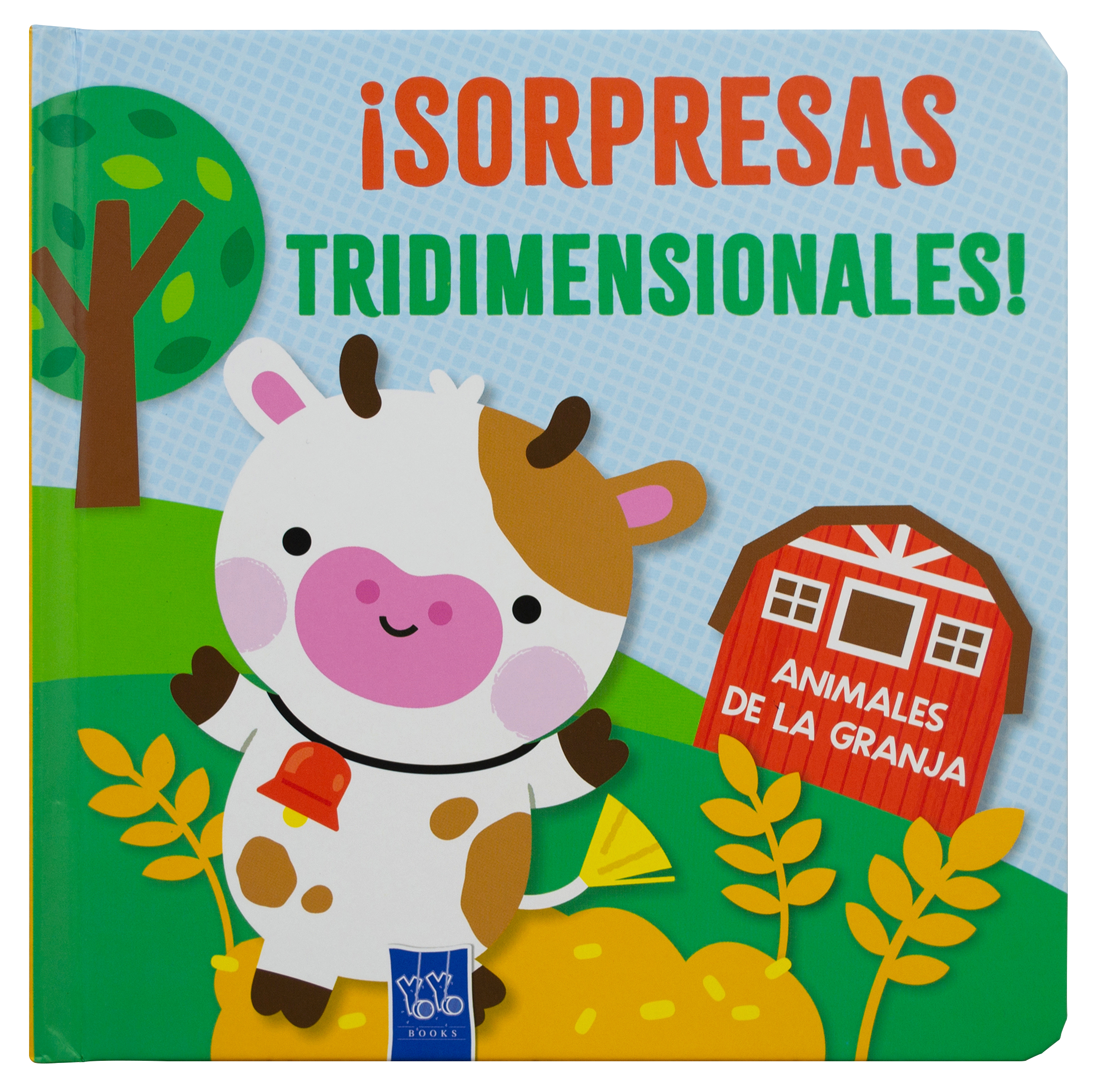 Libro infantil pop-up: ¡Sorpresas tridimensionales!: Animales de la granja