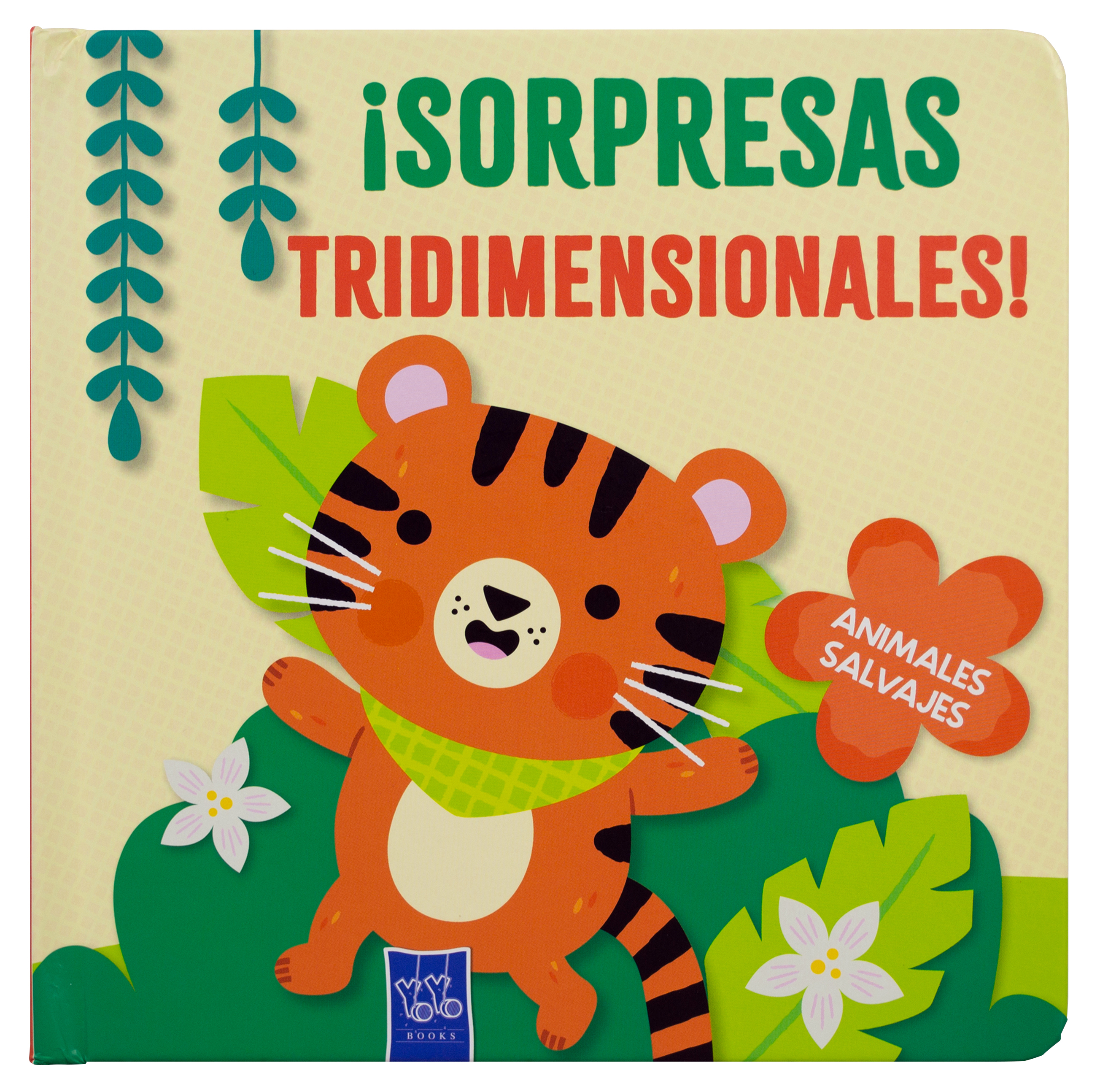 Libro infantil pop-up: ¡Sorpresas tridimensionales!: Animales salvajes
