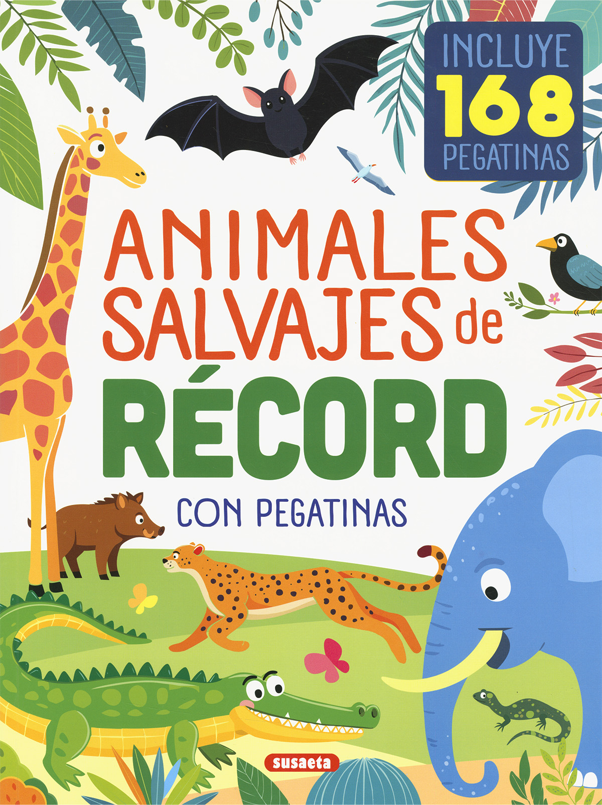 Animales salvajes de récord con pegatinas