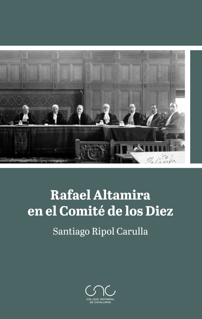 Rafael Altamira en el Comité de los Diez