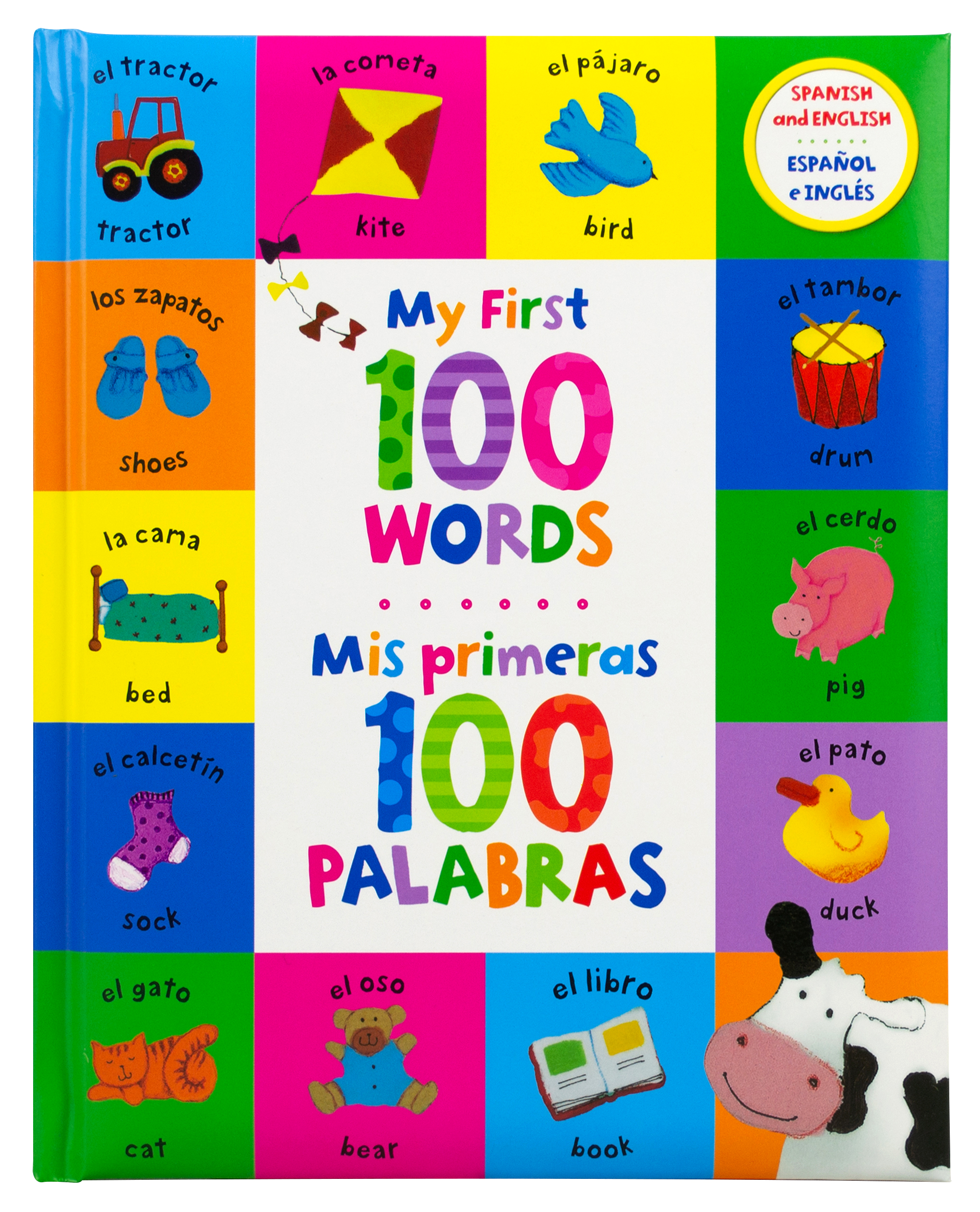 Libro infantil bilingüe: Mis primeras 100 palabras en español e inglés