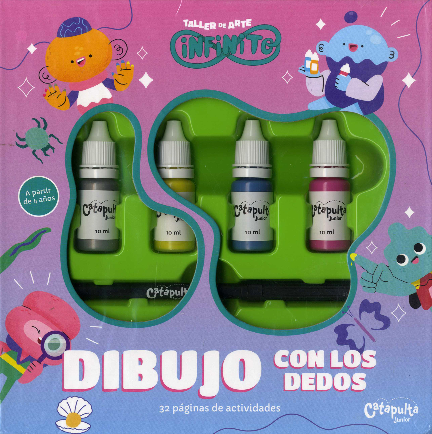 Dibujo con los dedos (Taller de arte infinito)