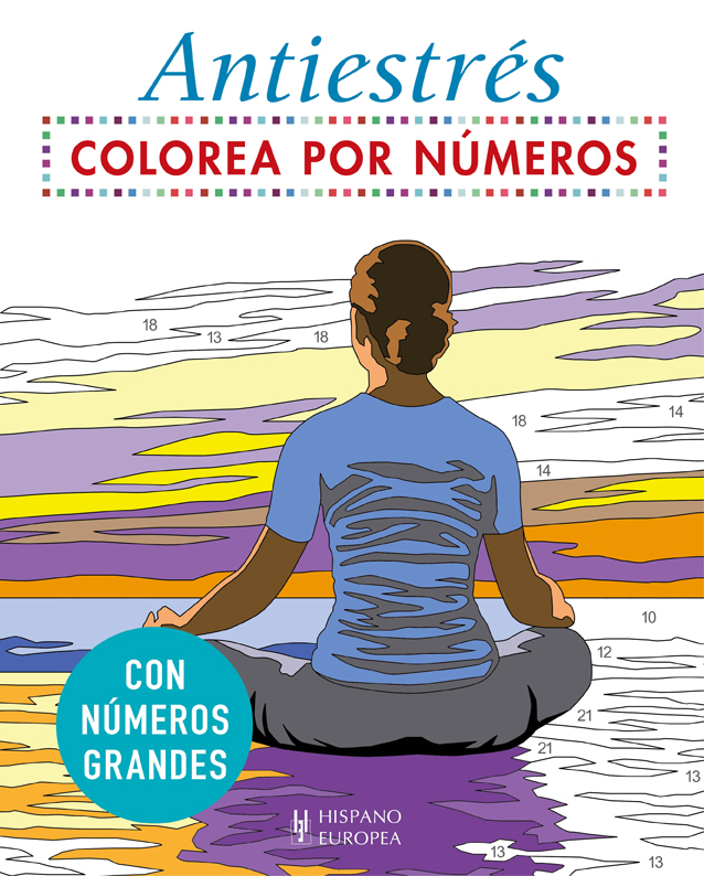 Colorea por números. Antiestrés