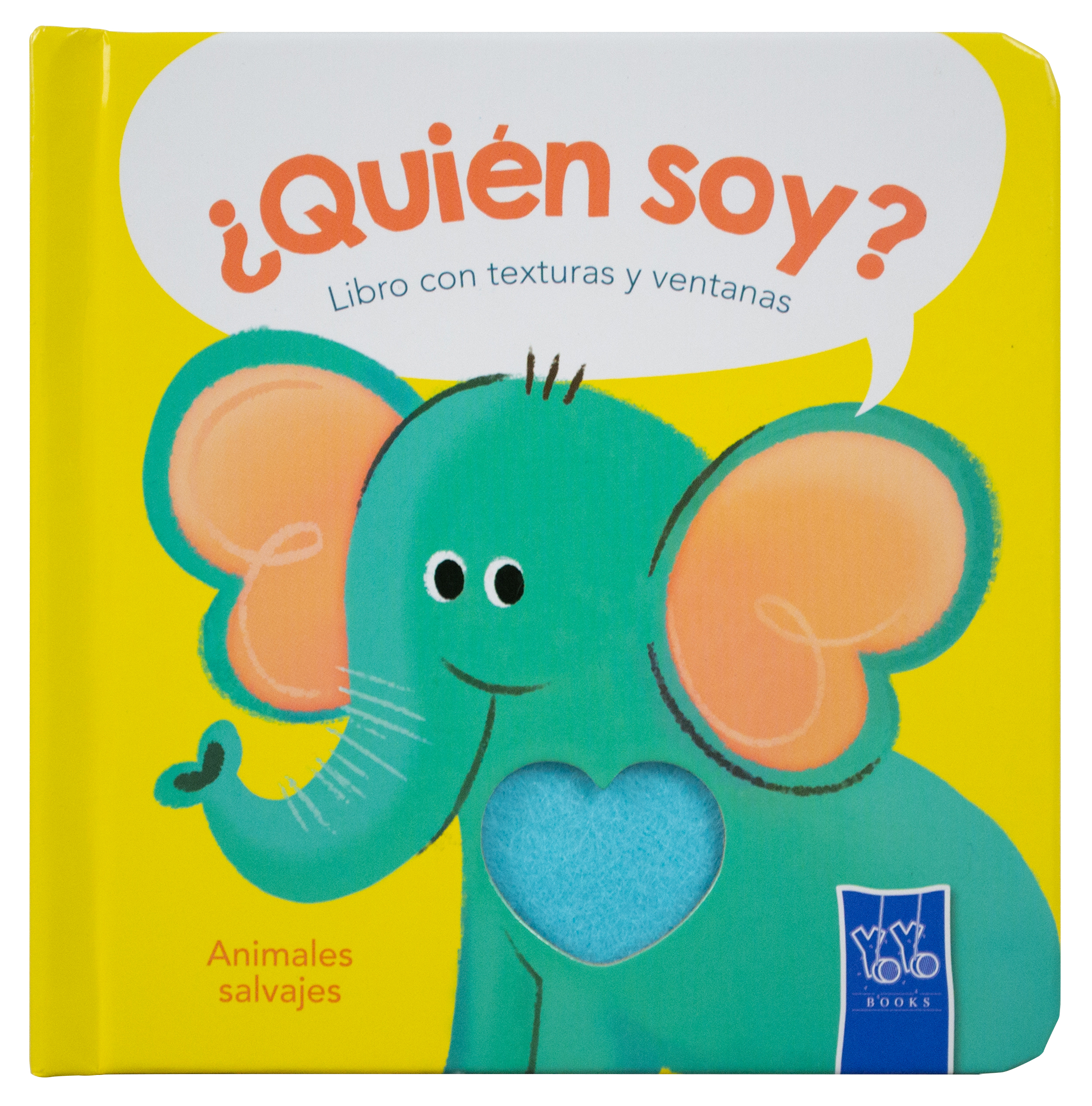 Libro infantil con texturas: ¿Quién soy?: Animales salvajes