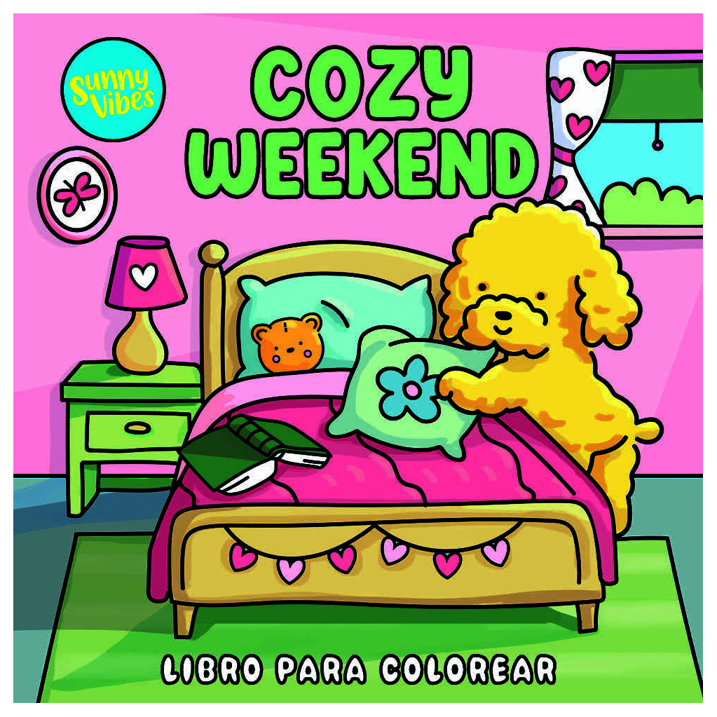 Libro para colorear: Sunny Vibes: Cozy Weekend
