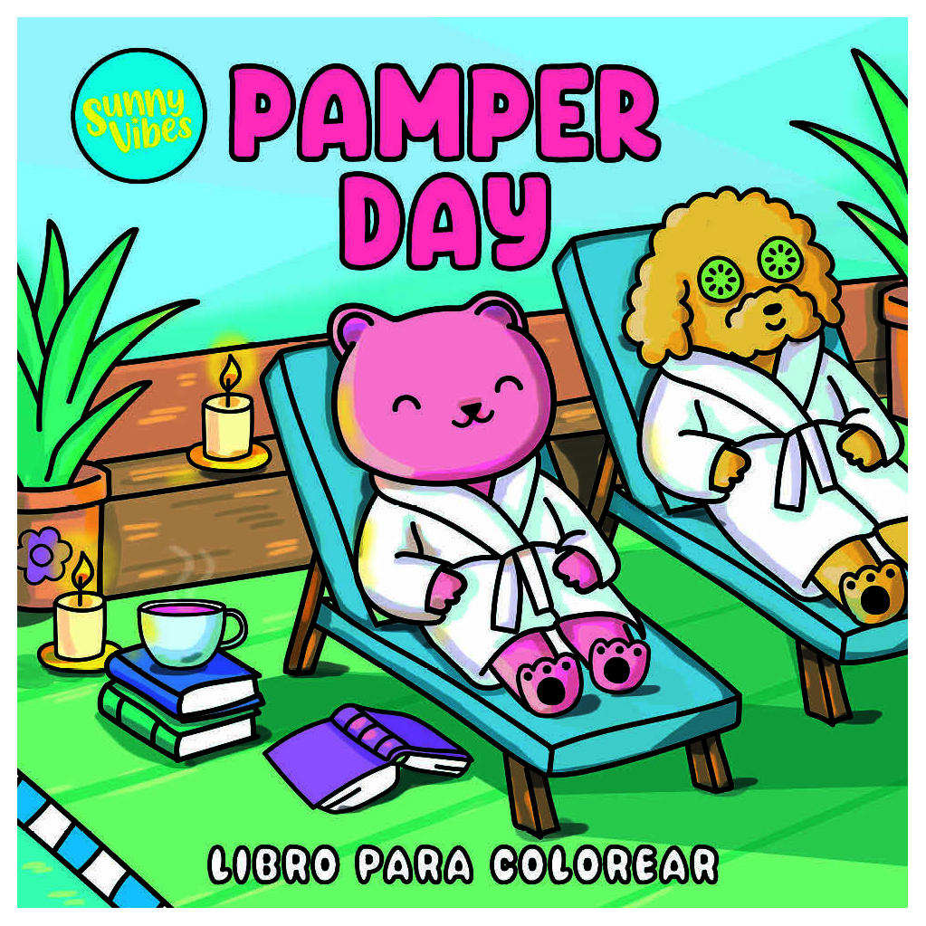Libro para colorear: Sunny Vibes: Pamper Day