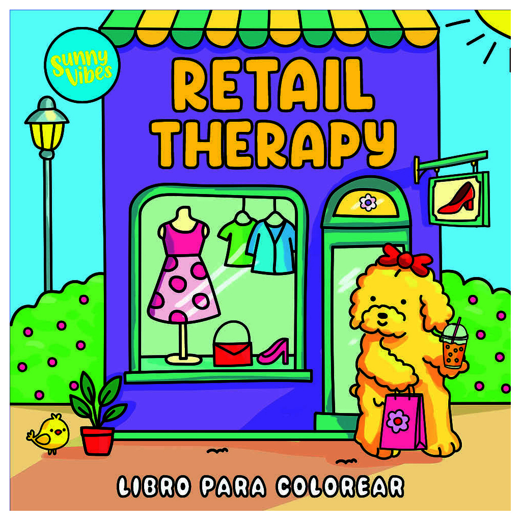 Libro para colorear: Sunny Vibes: Retail Therapy