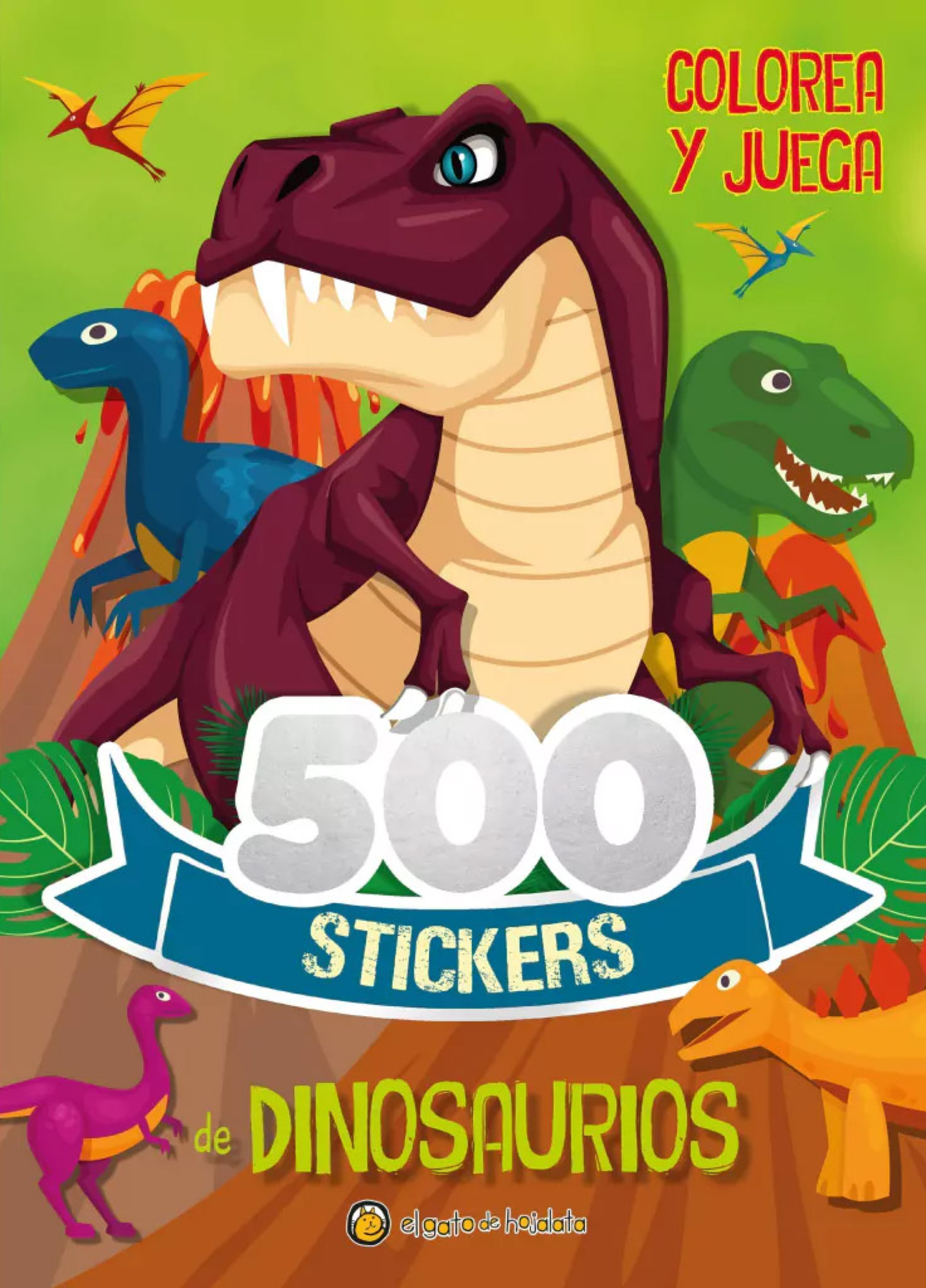 Colorea y Juega: Dinosaurios