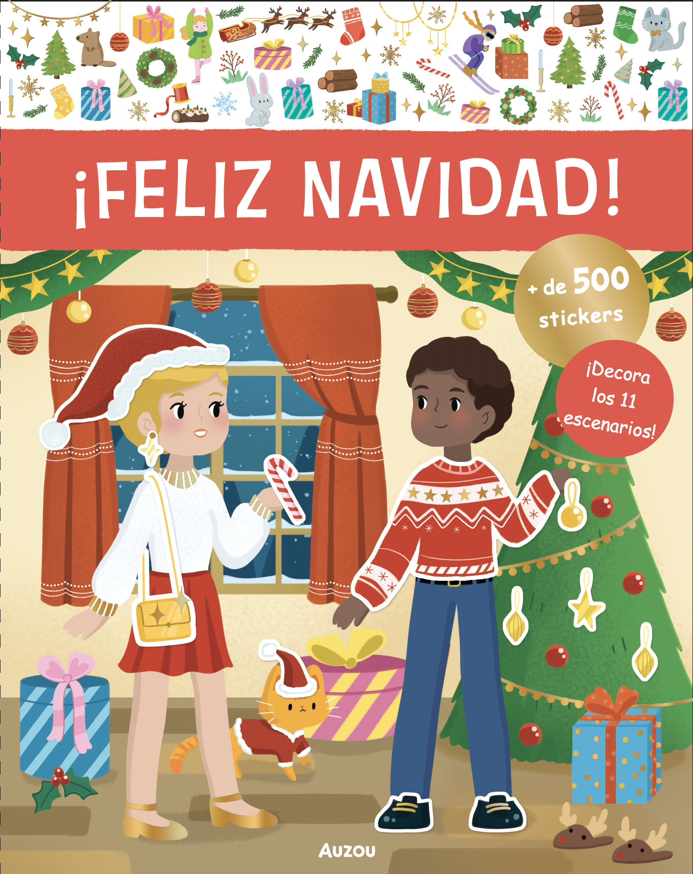 Libro de stickers Feliz Navidad